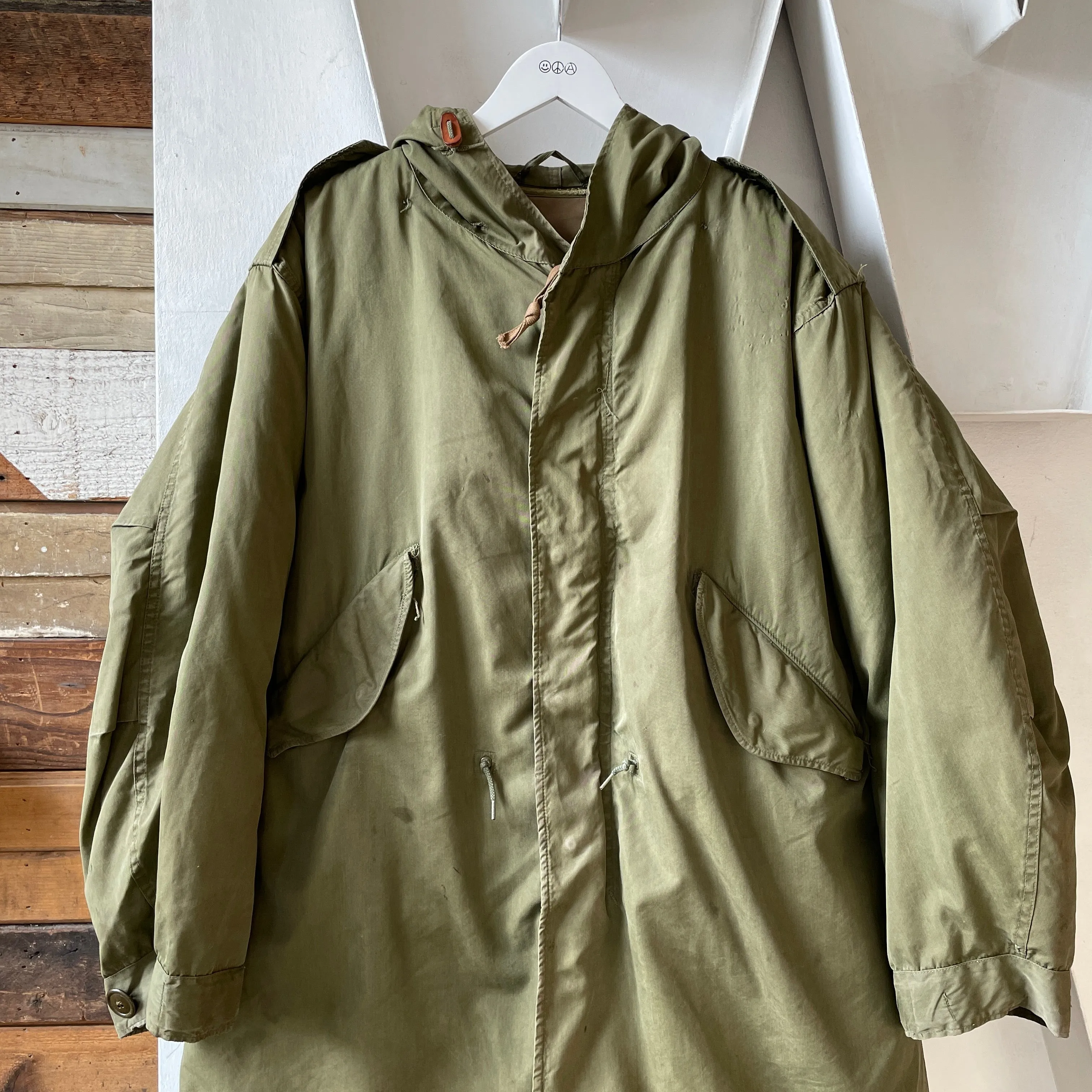 50's Lined Fishtail Parka - Large