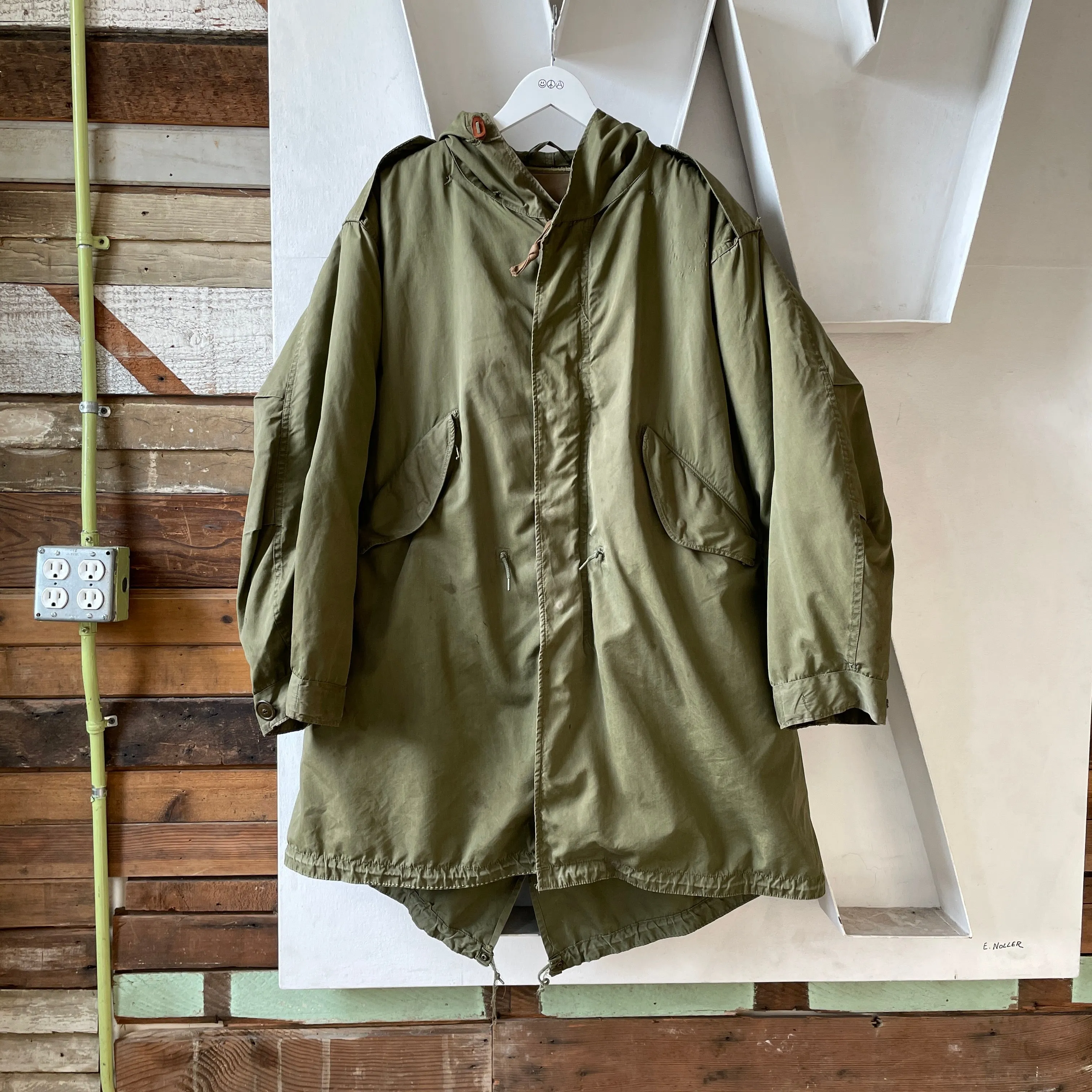50's Lined Fishtail Parka - Large