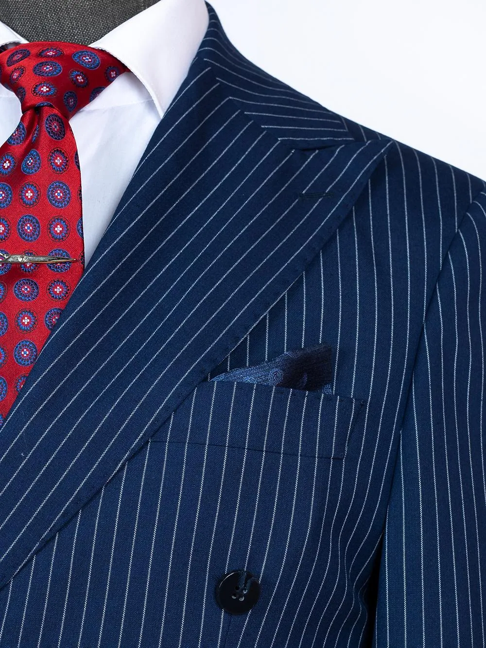 Alexis Blue Set Blazer Linen Suit