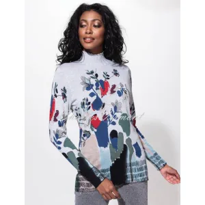 Alison Sheri Abstract Floral Print Top - Style A42235