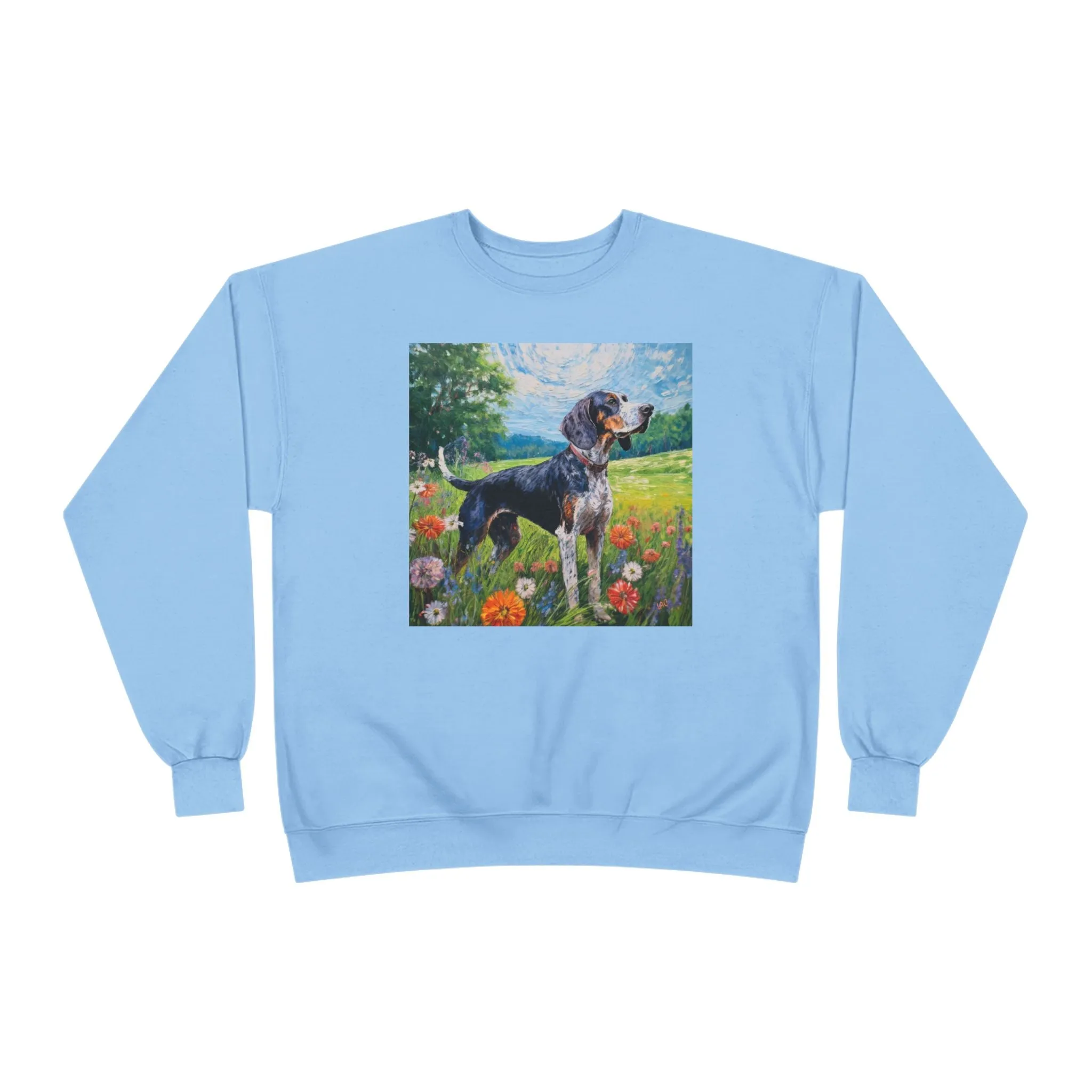 Bluetick Coonhound - Unisex fleece-lined Crewneck Sweatshirt