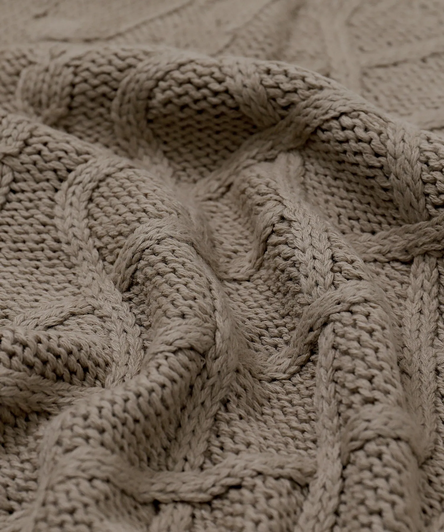 Cable knit cardigan