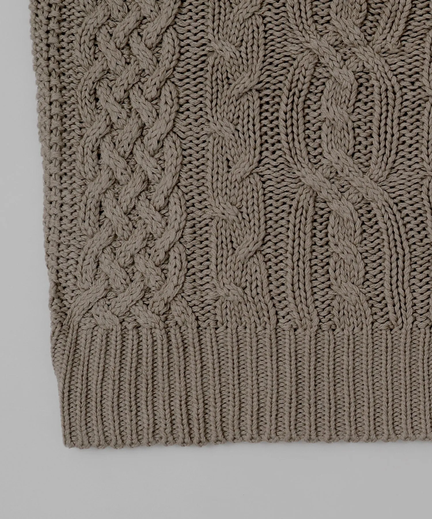 Cable knit cardigan