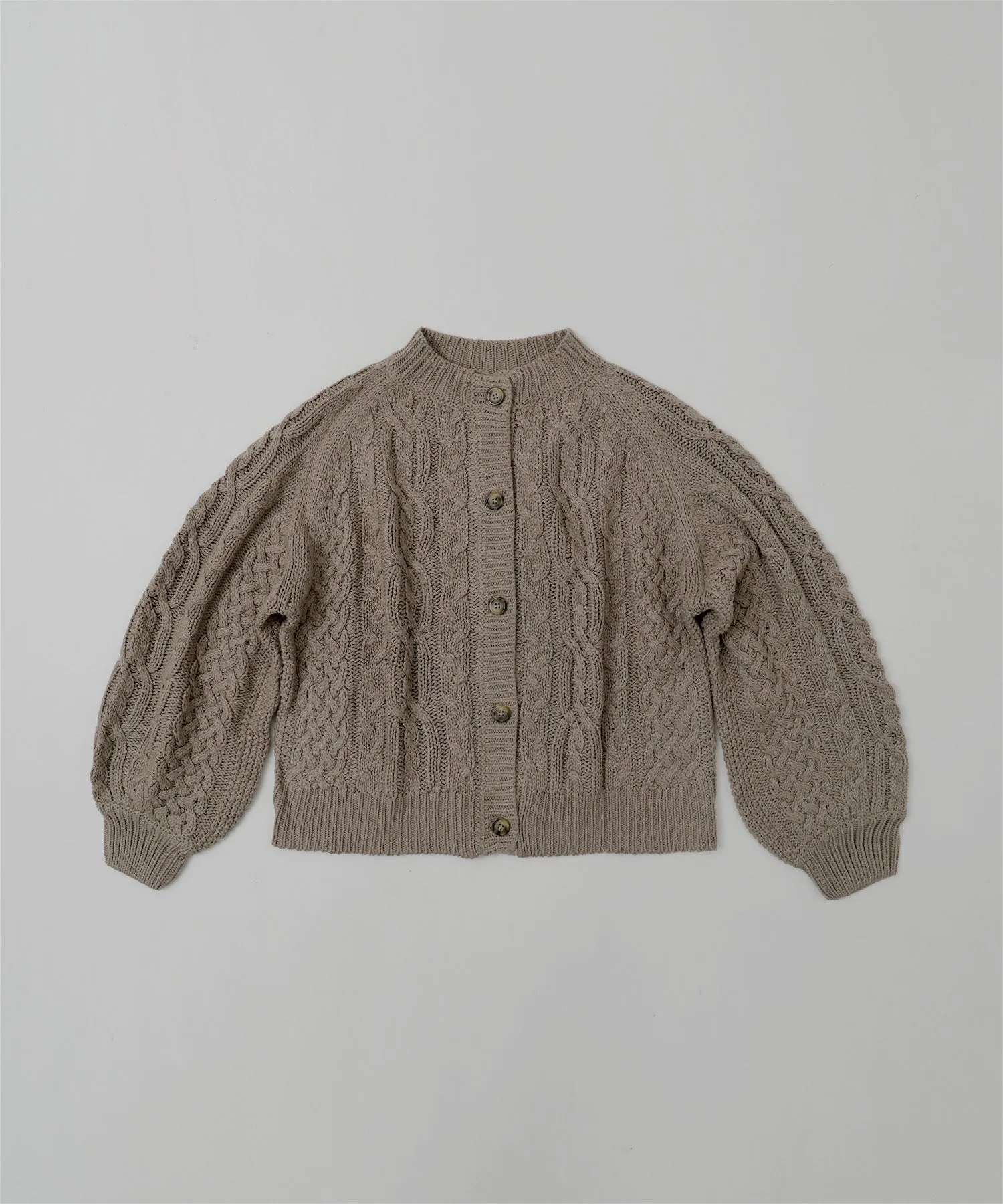 Cable knit cardigan