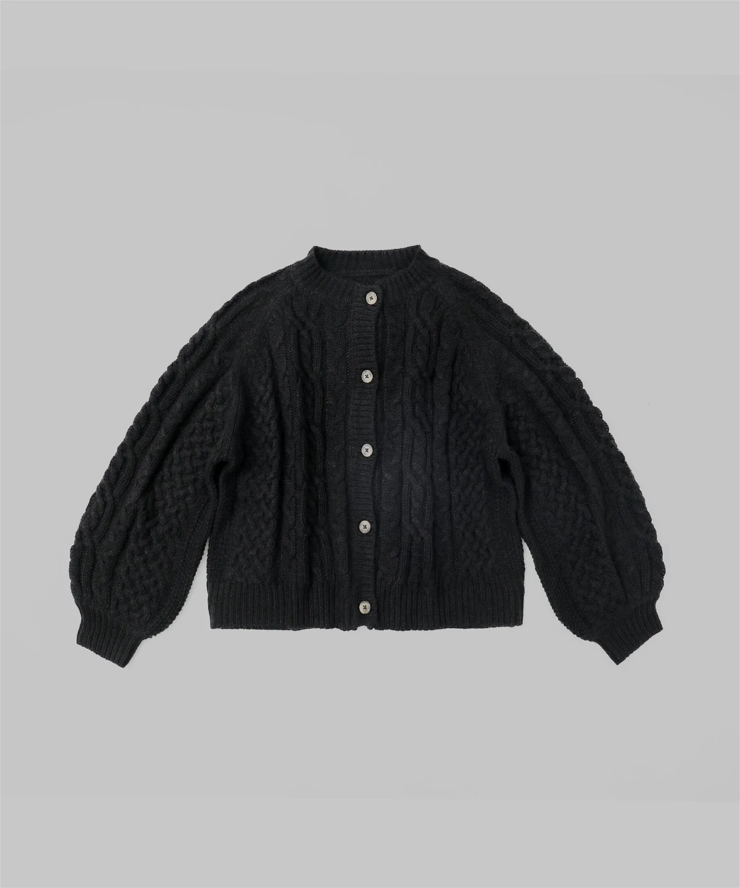 Cable knit cardigan