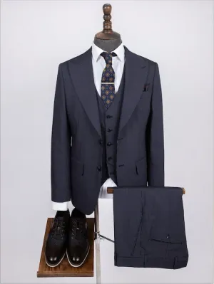 Cassius Blue Set Blazer Linen Suit
