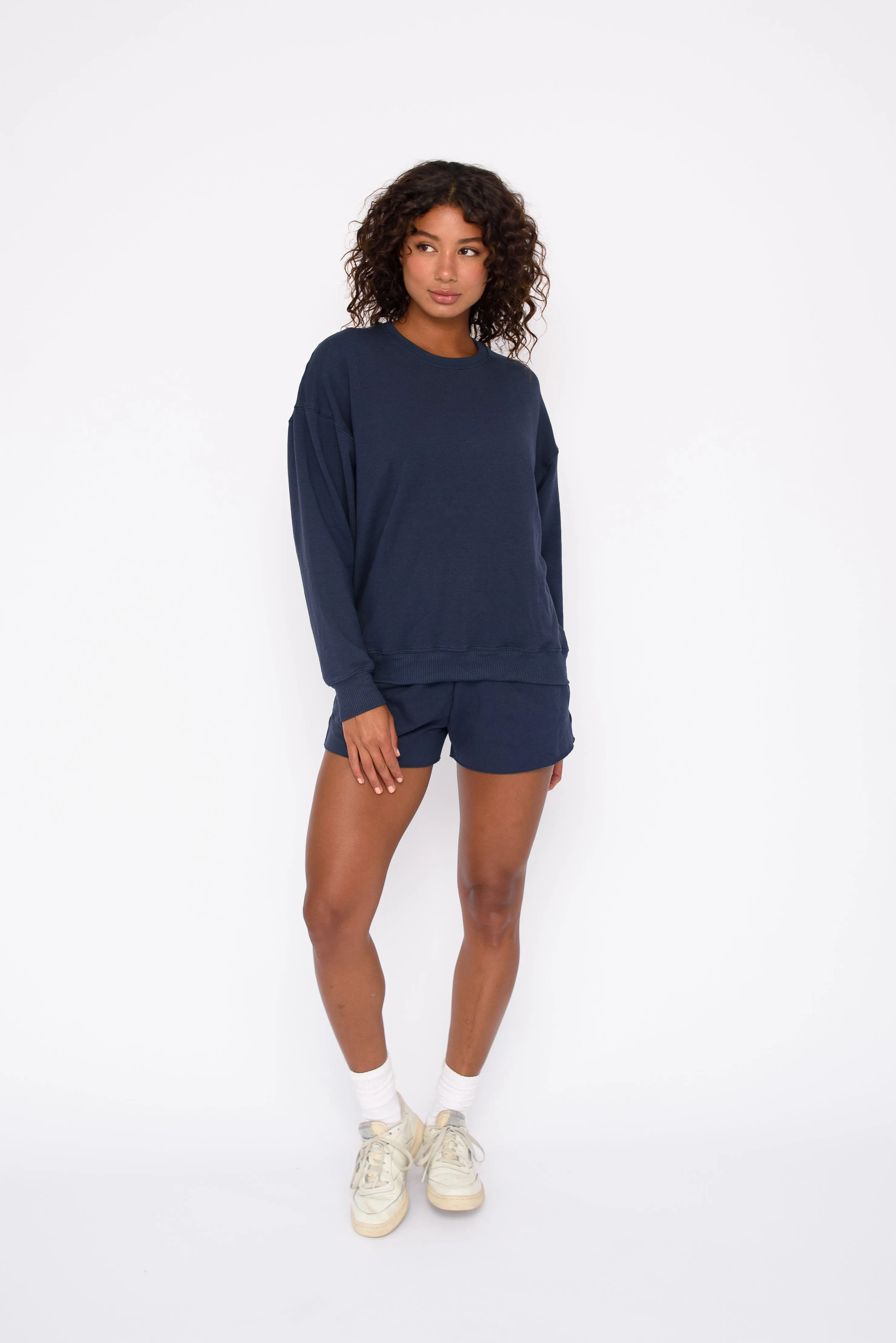CLOUDLUX Chris Crewneck - Navy