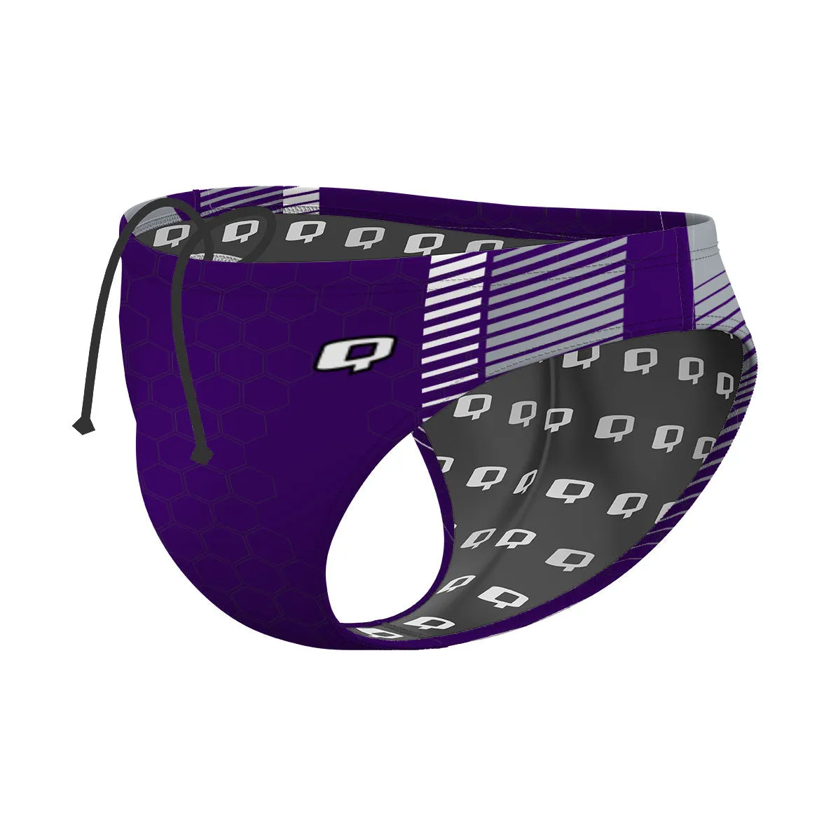 Double Piped Stripped - Waterpolo Brief Swimsuit