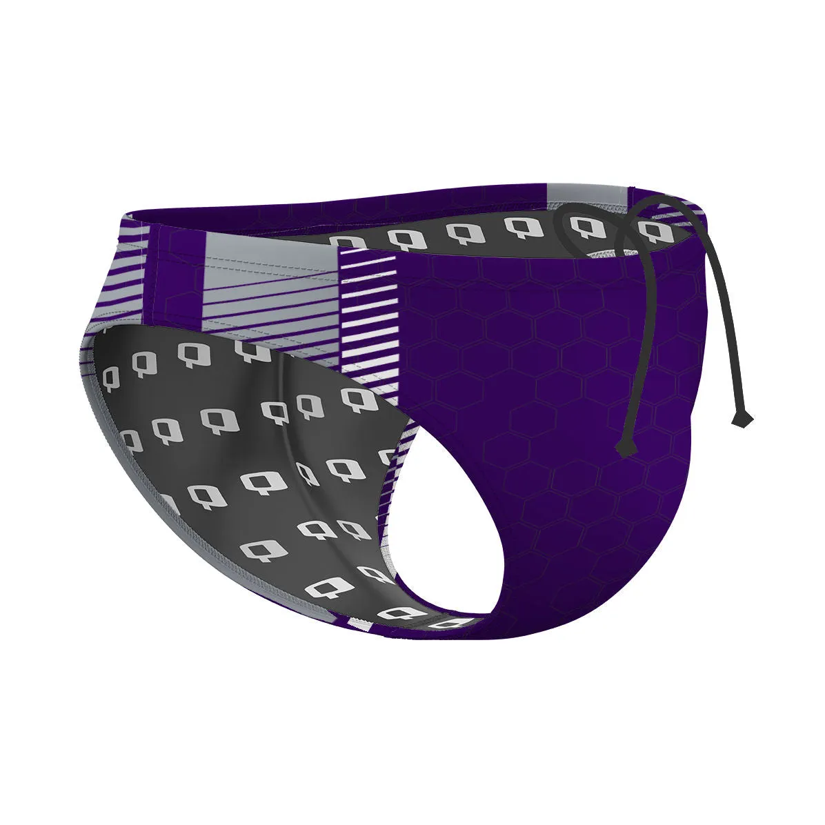 Double Piped Stripped - Waterpolo Brief Swimsuit