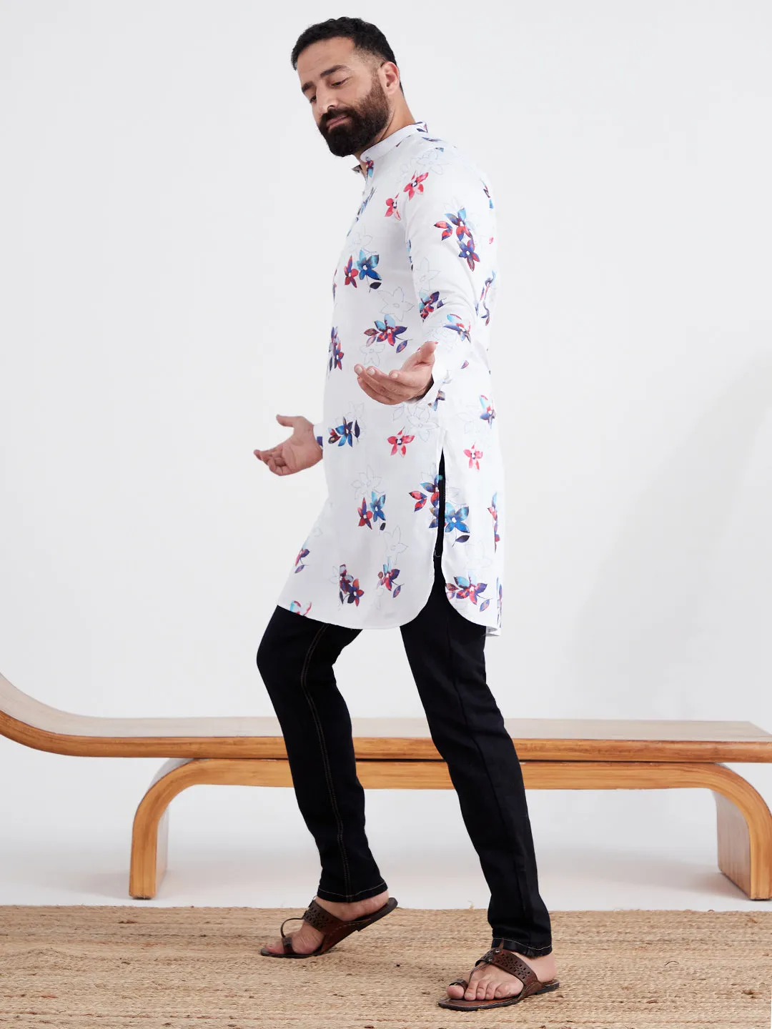 Floral Twist Tunic