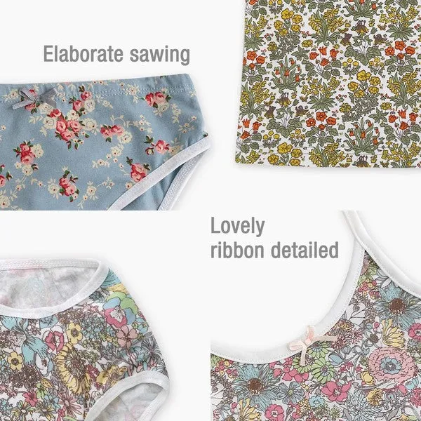 Flower Pink Underwear Set