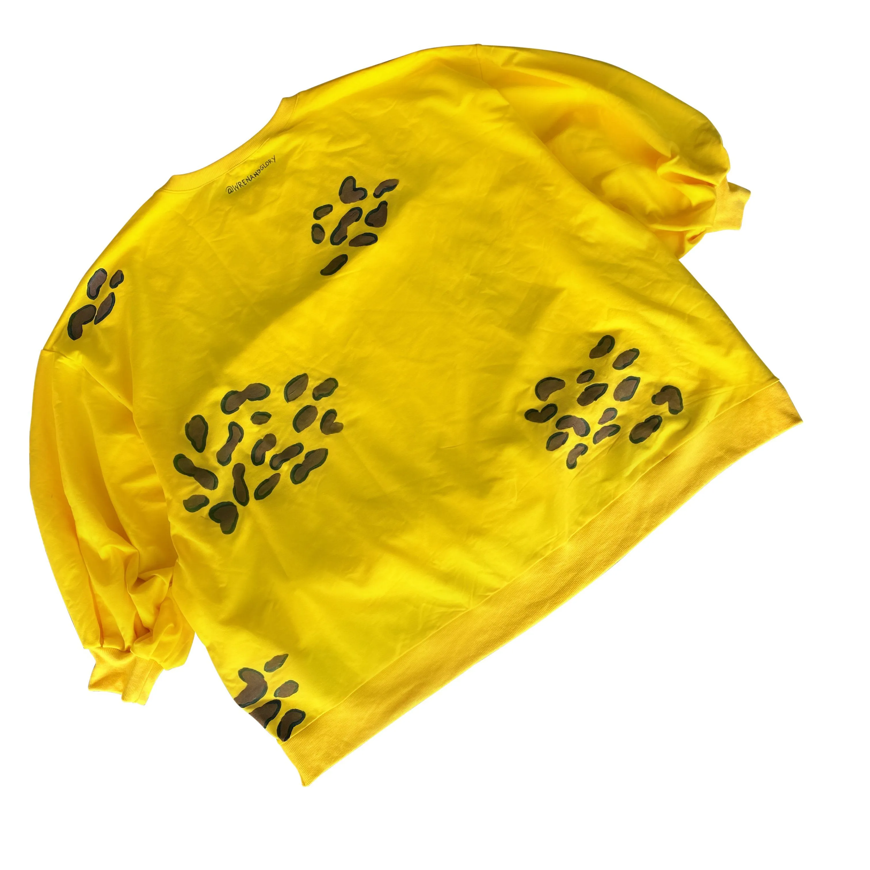 'IM A CHEETAH' PAINTED SWEATSHIRT