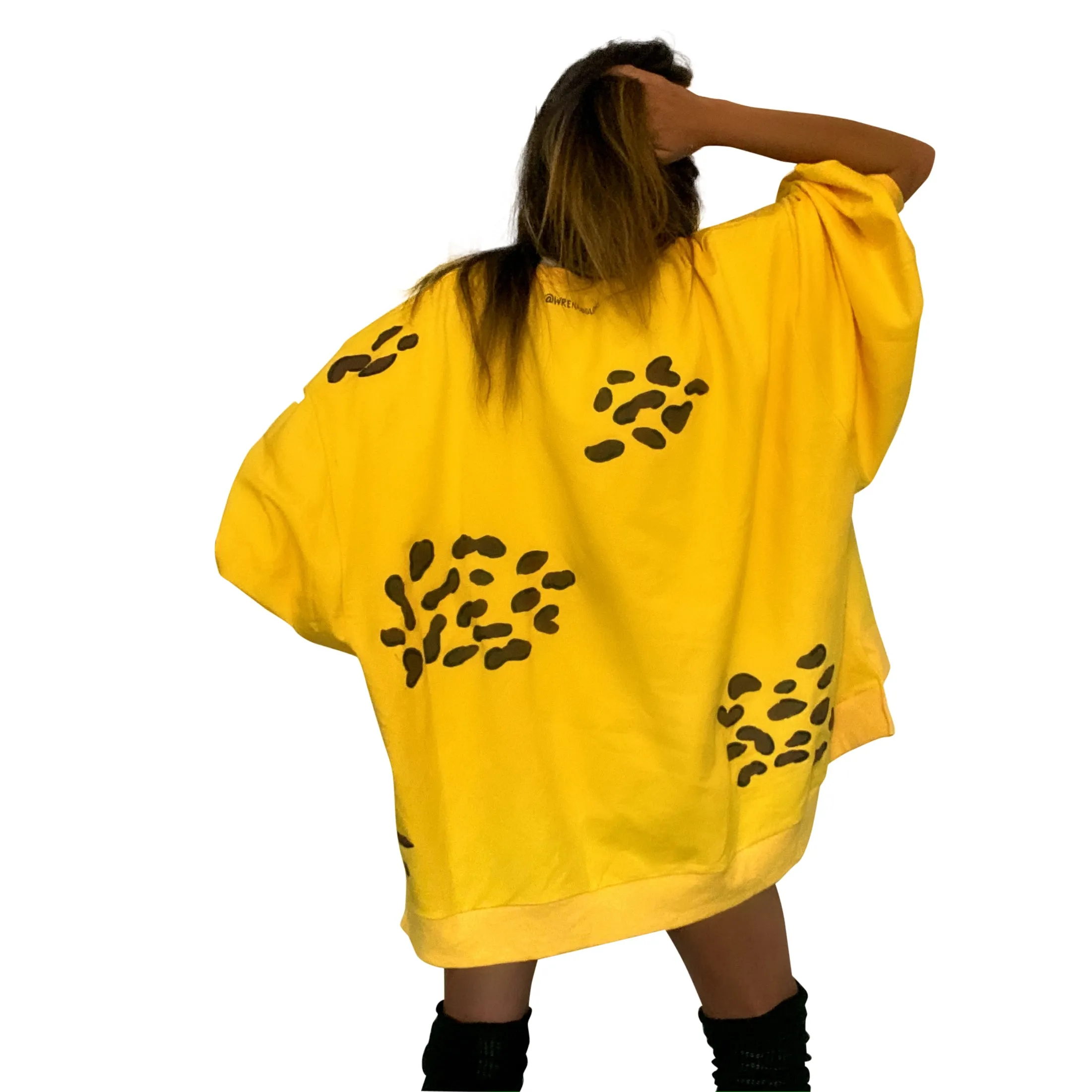 'IM A CHEETAH' PAINTED SWEATSHIRT