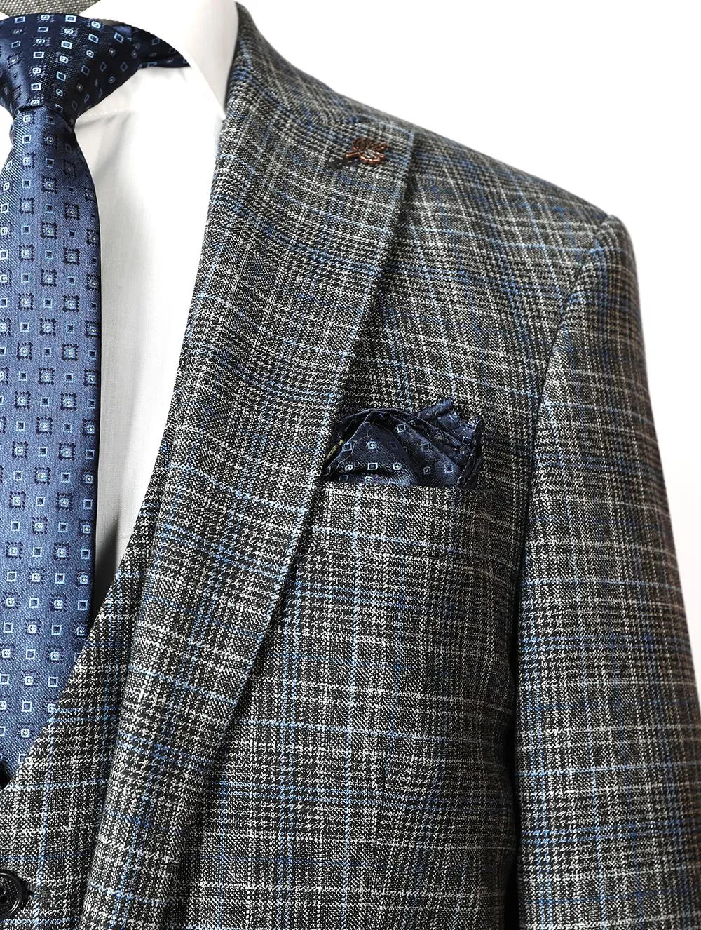 Jase Black Set Blazer Linen Suit