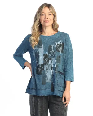 Jess & Jane "Mariposa" Mineral Washed Double Gauze Boxy Top - M94-2026