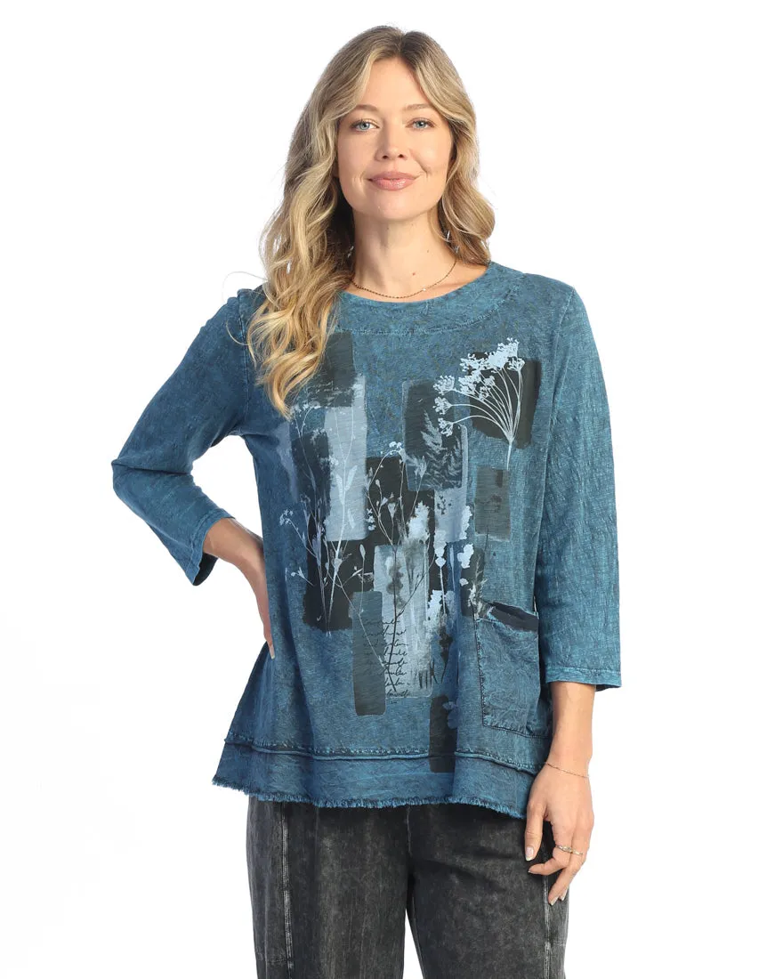 Jess & Jane "Mariposa" Mineral Washed Double Gauze Boxy Top - M94-2026