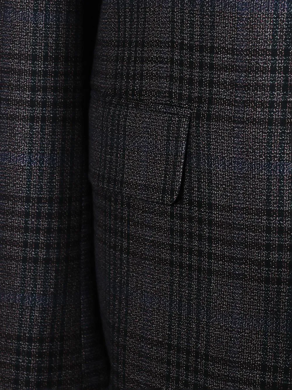Kase Black Set Blazer Linen Suit