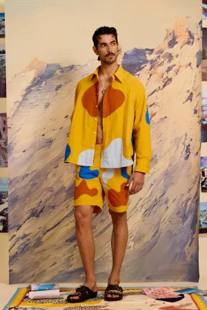 Maracu Color Block Softshell Bomber with Shorts