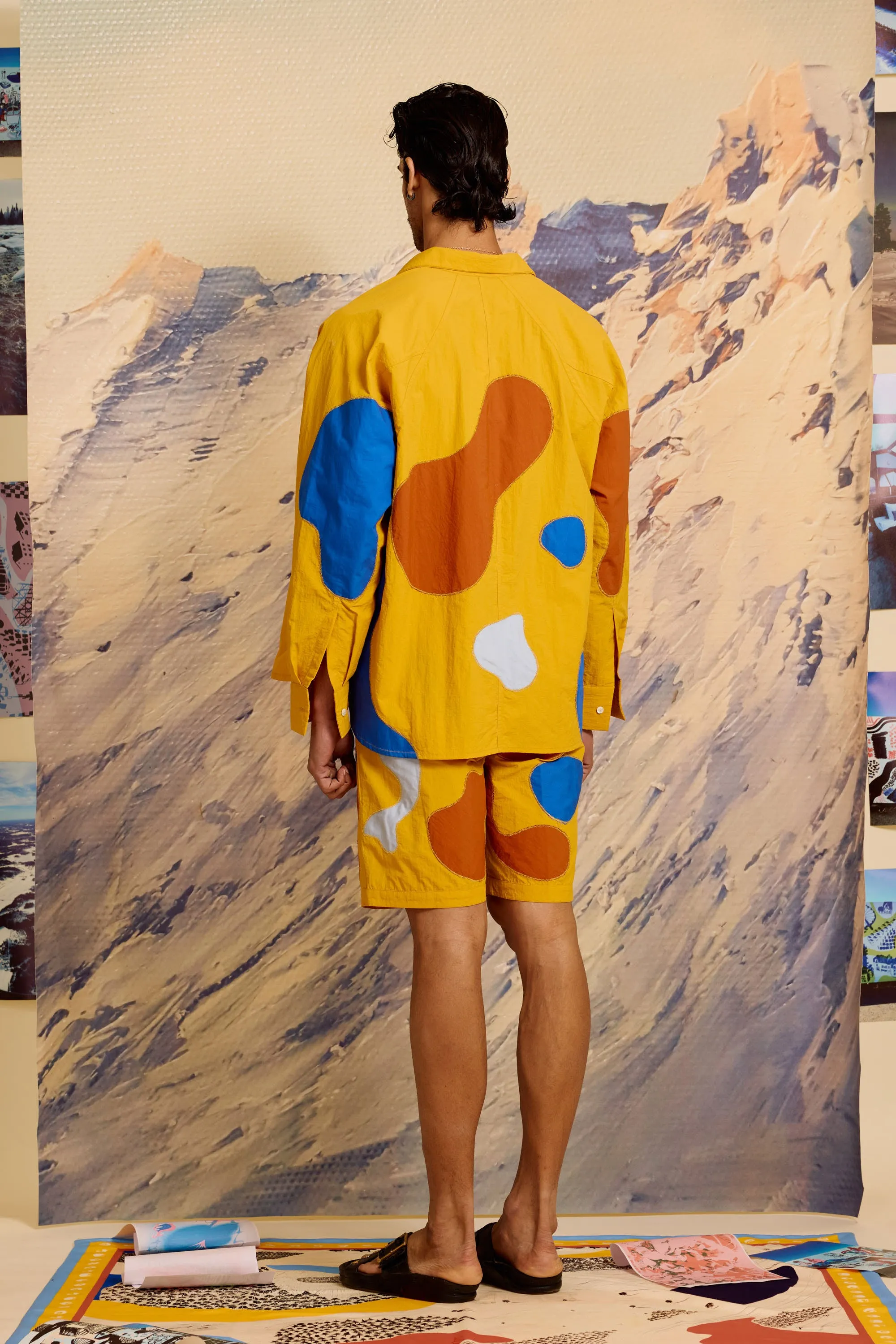 Maracu Color Block Softshell Bomber with Shorts