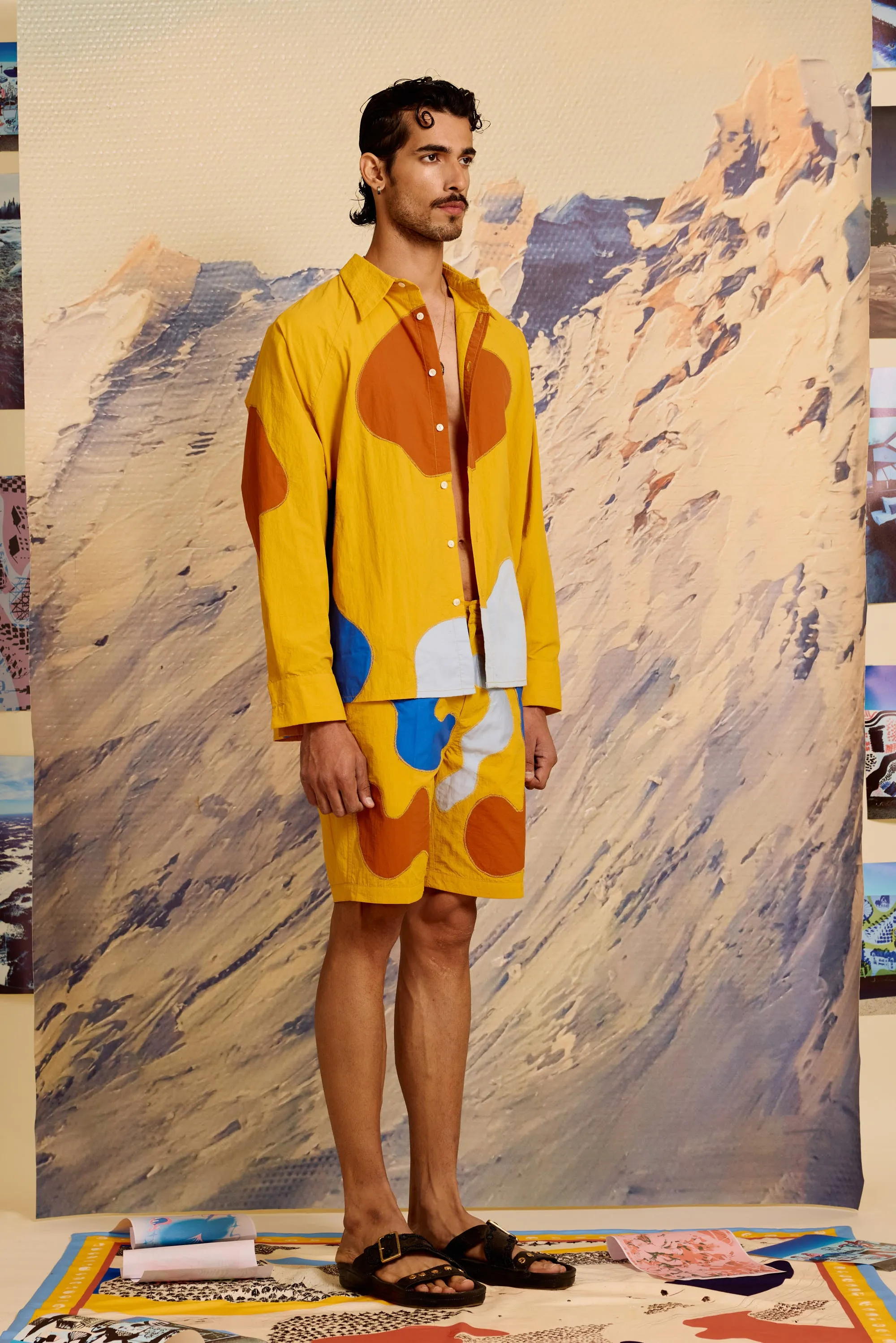 Maracu Color Block Softshell Bomber with Shorts