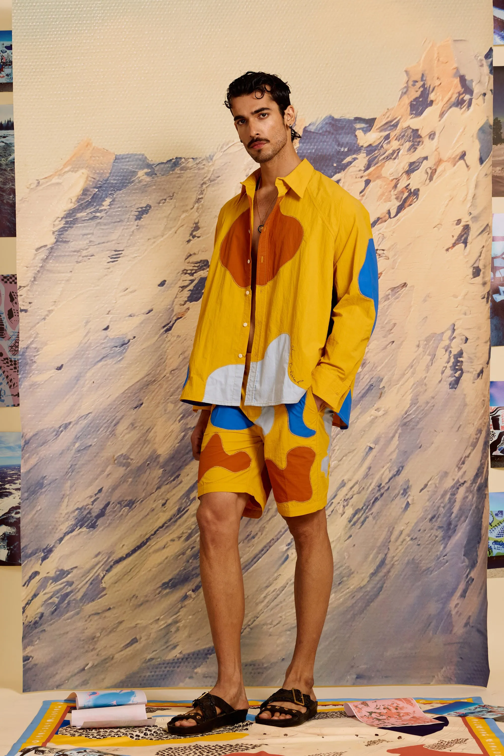 Maracu Color Block Softshell Bomber with Shorts