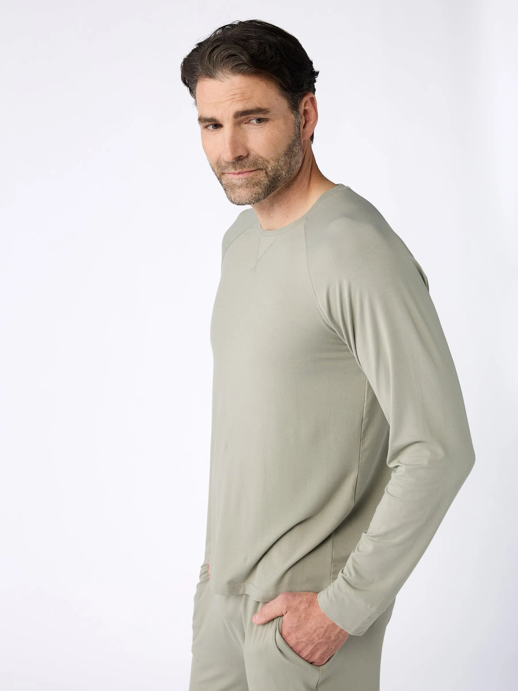 Men's Bamboo Stretch-Knit Long Sleeve