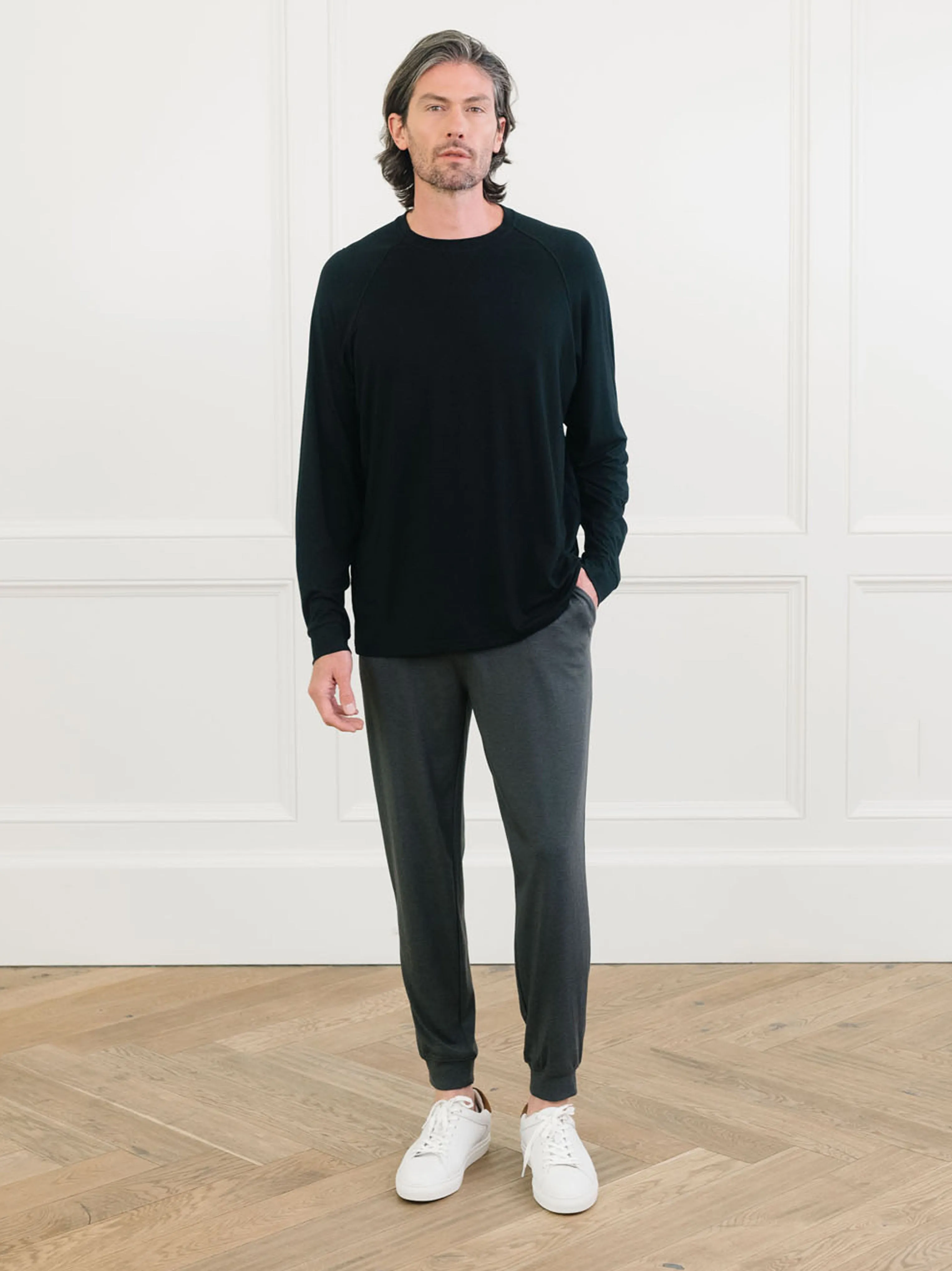 Men's Bamboo Stretch-Knit Long Sleeve