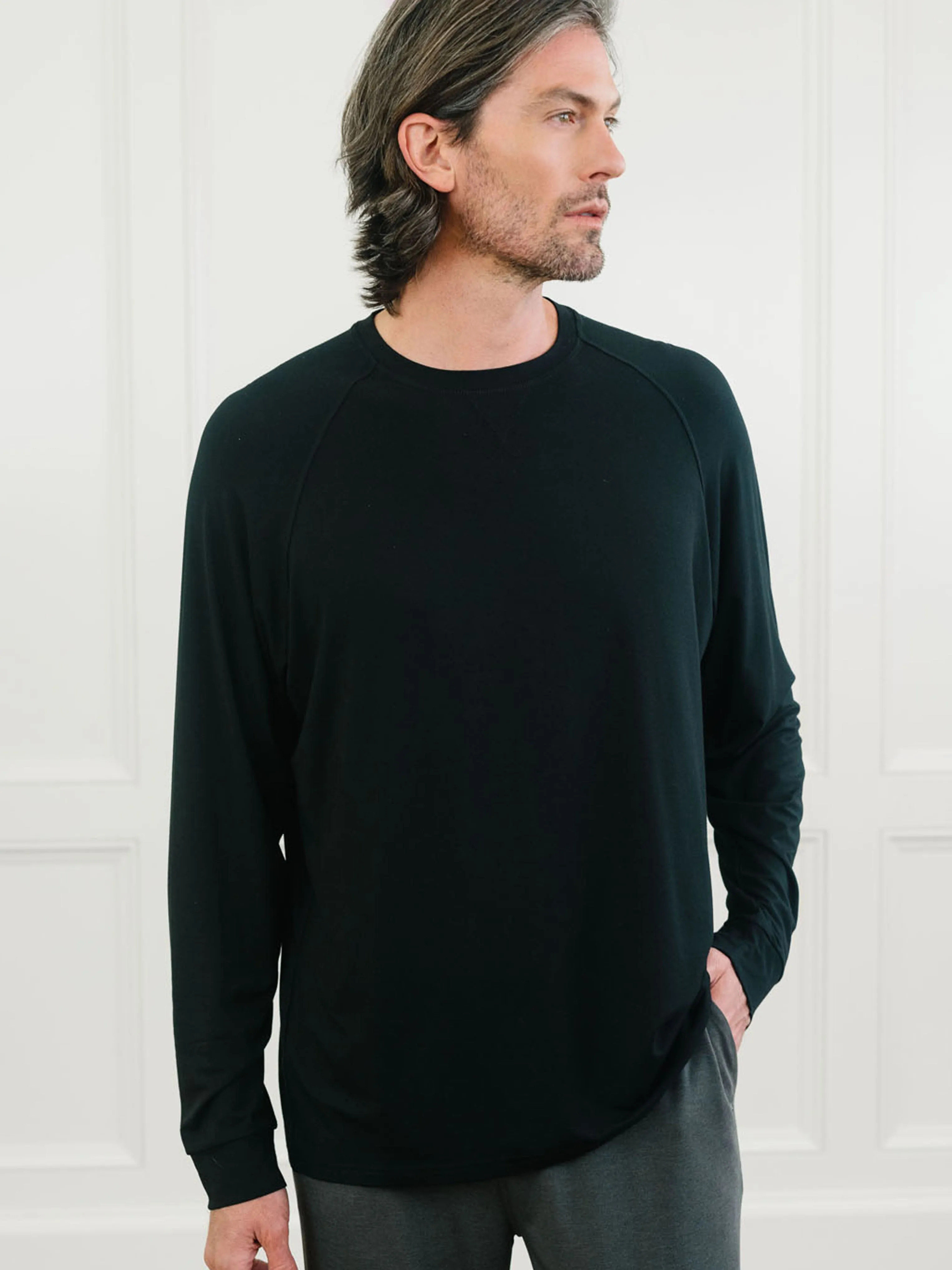 Men's Bamboo Stretch-Knit Long Sleeve