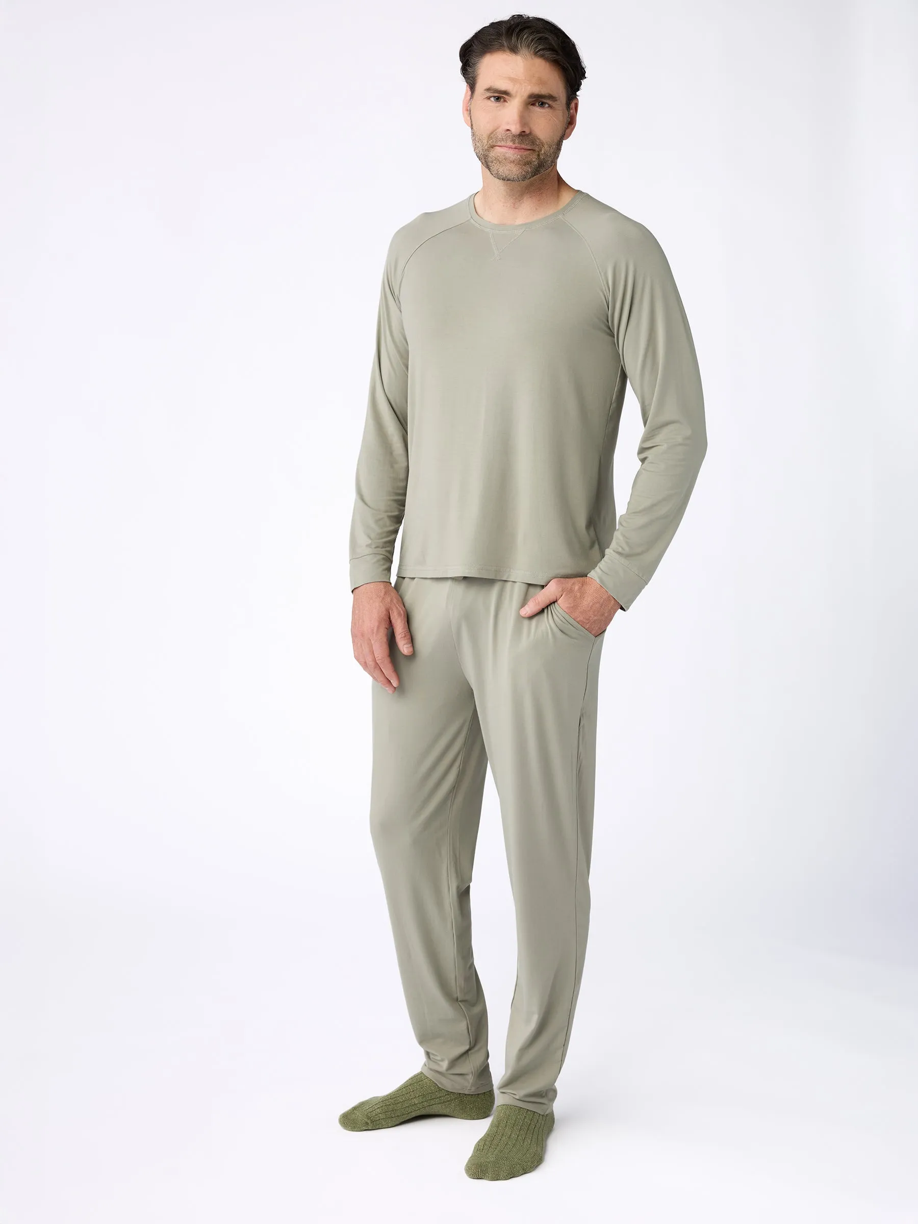 Men's Bamboo Stretch-Knit Long Sleeve