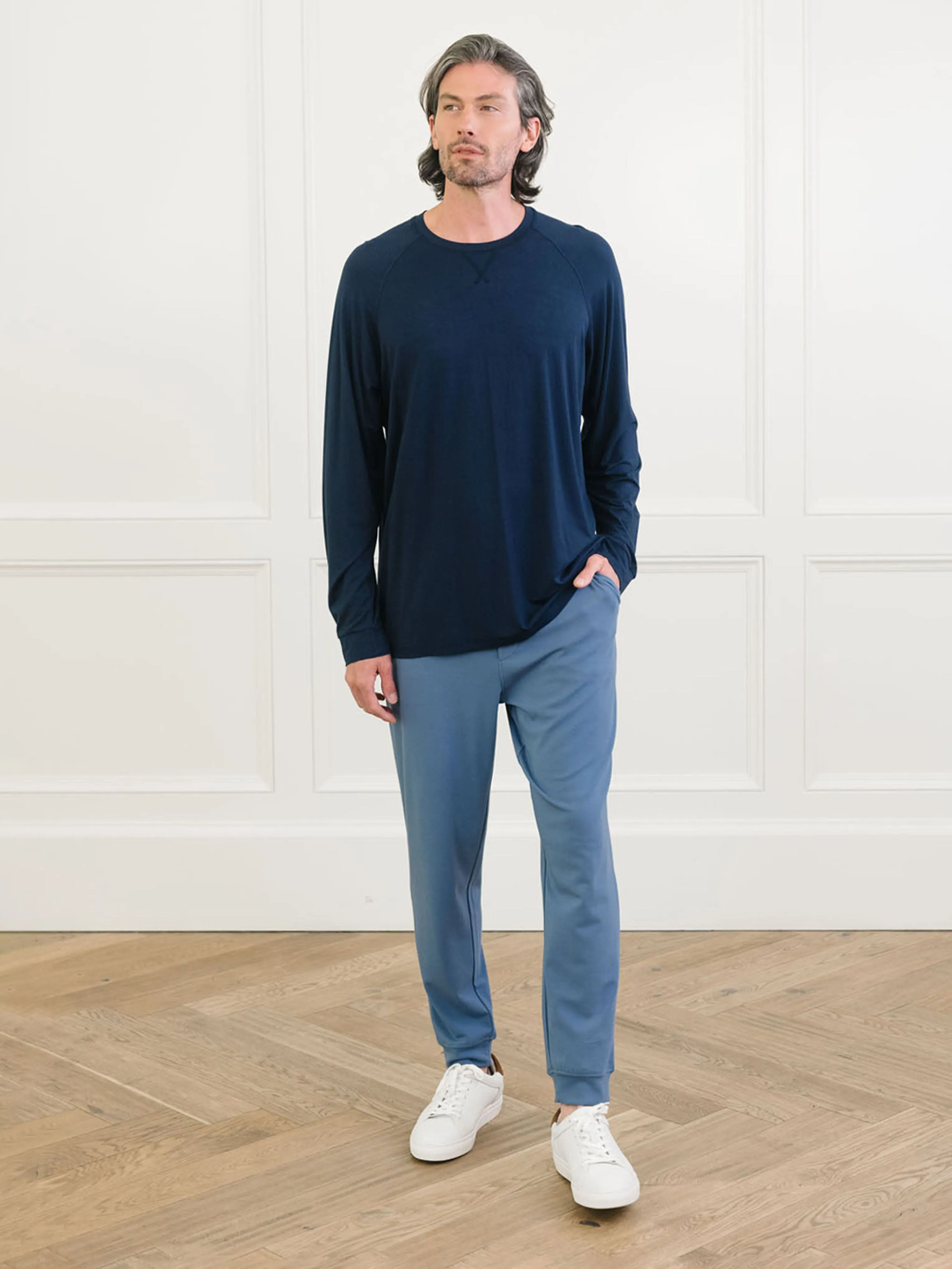 Men's Bamboo Stretch-Knit Long Sleeve