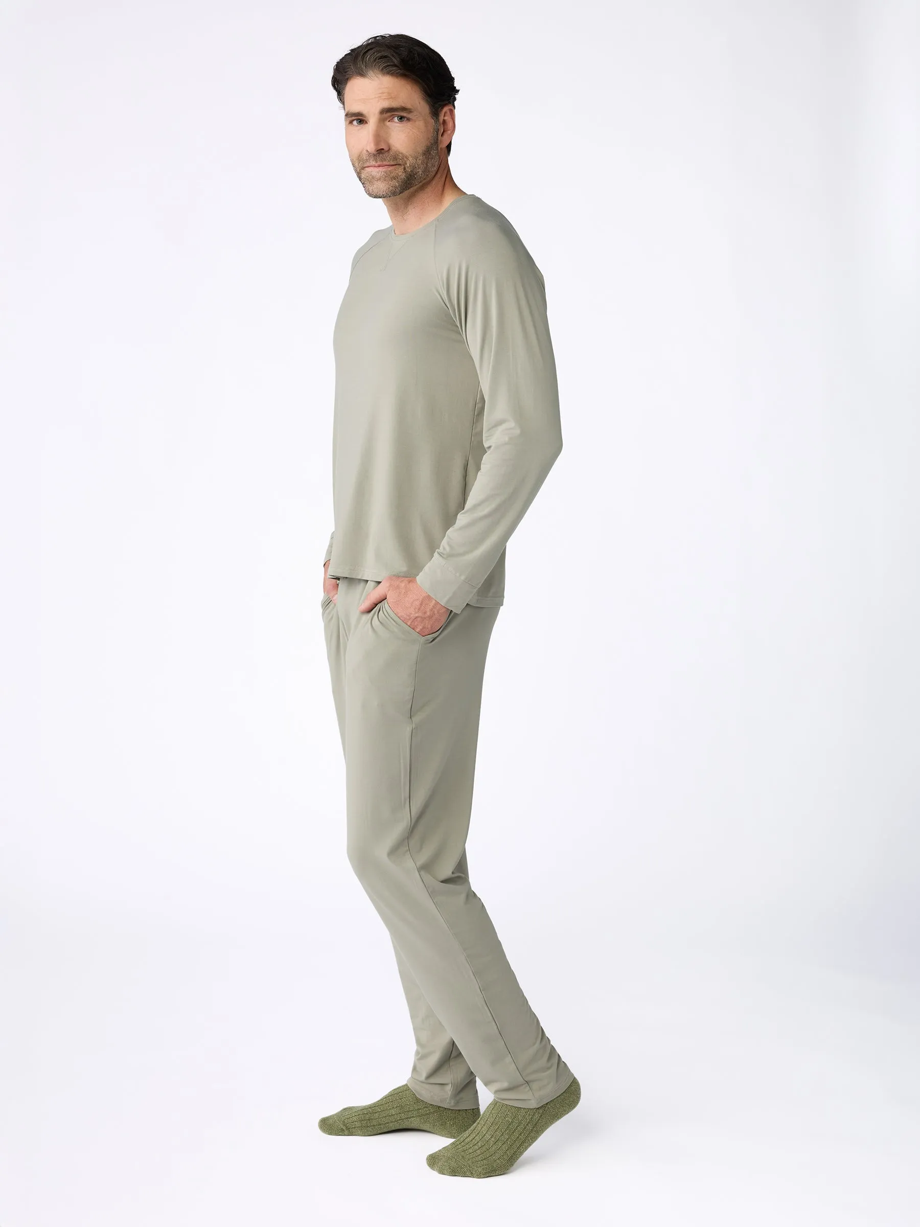 Men's Bamboo Stretch-Knit Long Sleeve
