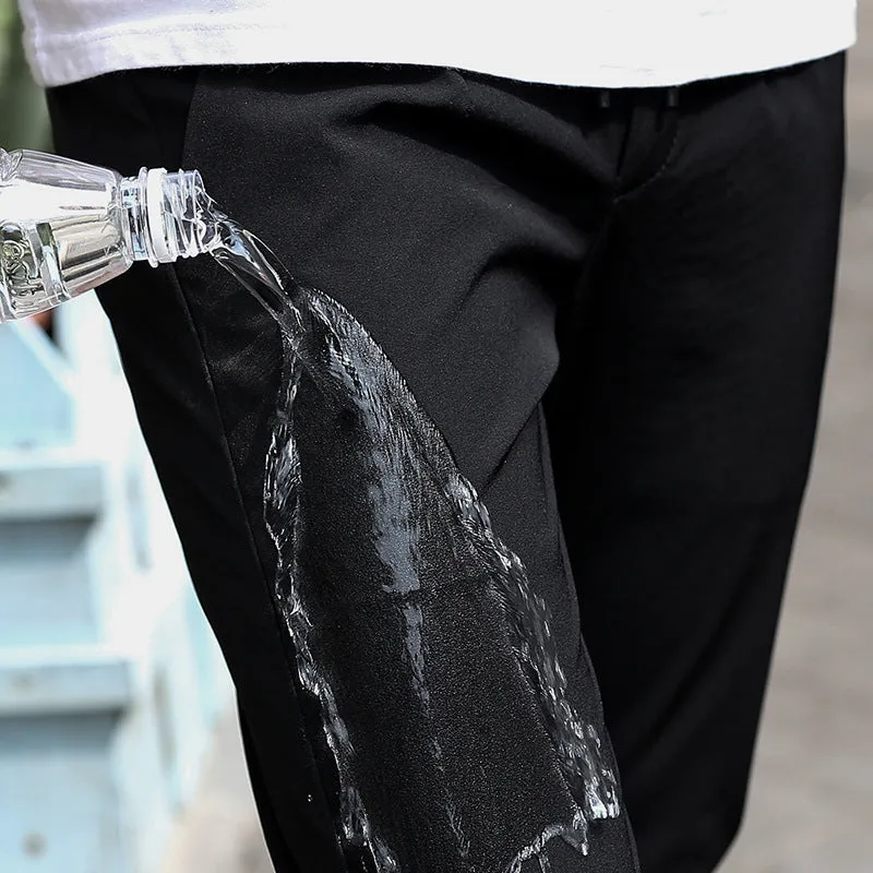 Men's casual pants in autumn and winter, men's body, elastic trousers, tightness, tight fitting trousers and thick men's pants