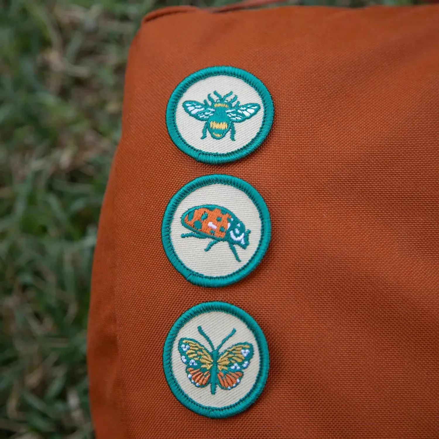 Mustard Beetle Scout Nature Insect Iron On Patches