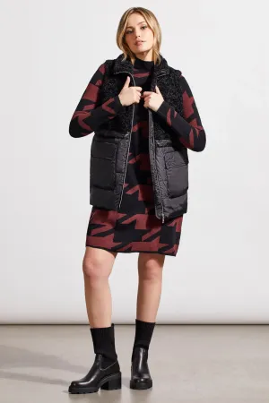 Sleeveless Sherpa Vest [Black-5561O]