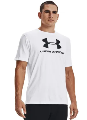 S/S UA Sportstyle Logo in White by Under Armour
