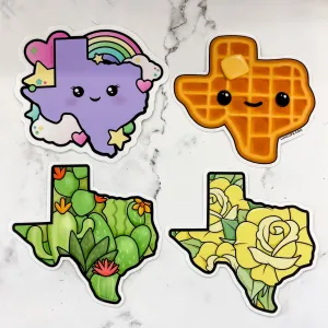 Texas Print Stickers