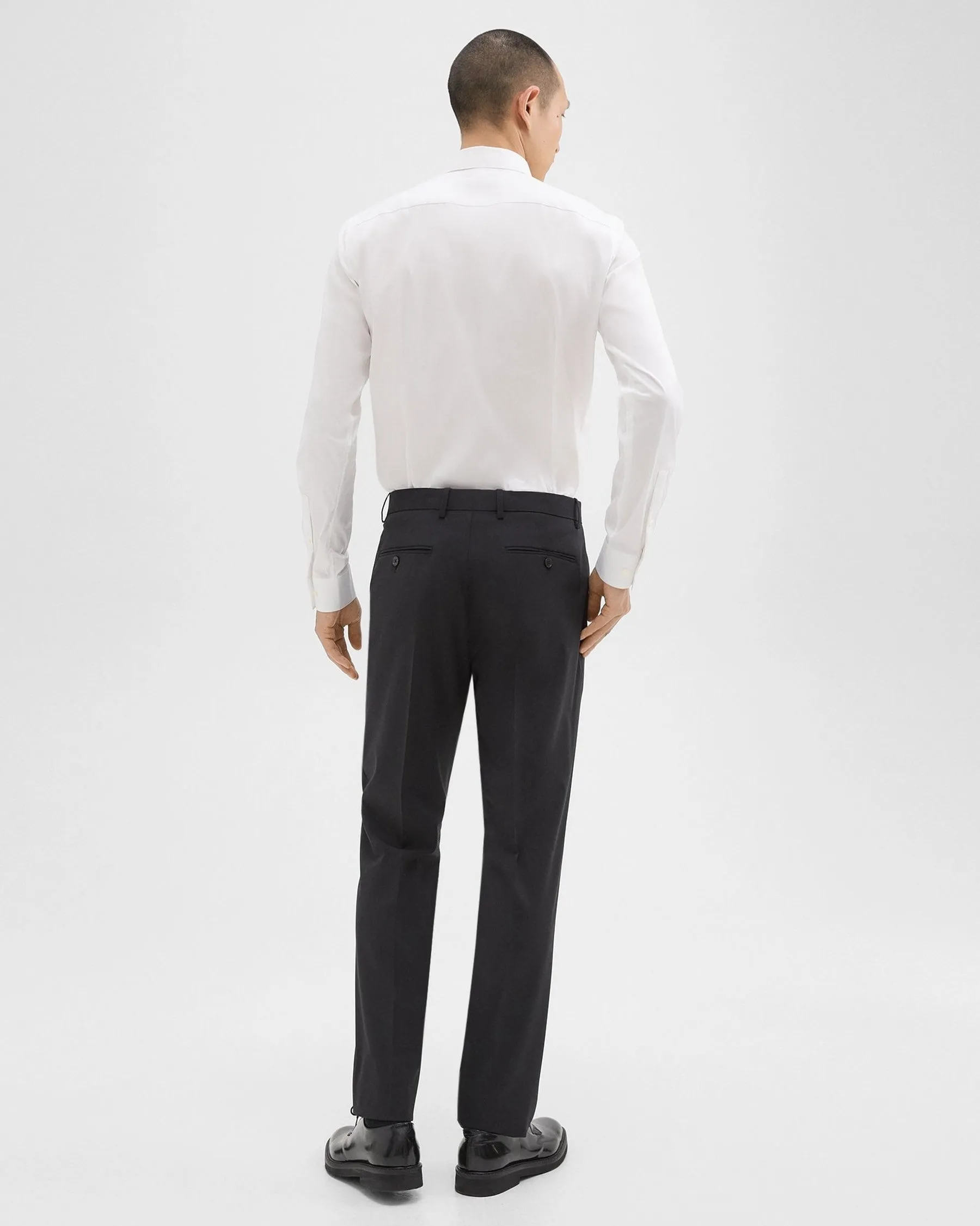 Theory Mayer Pant in Stretch Wool - Black