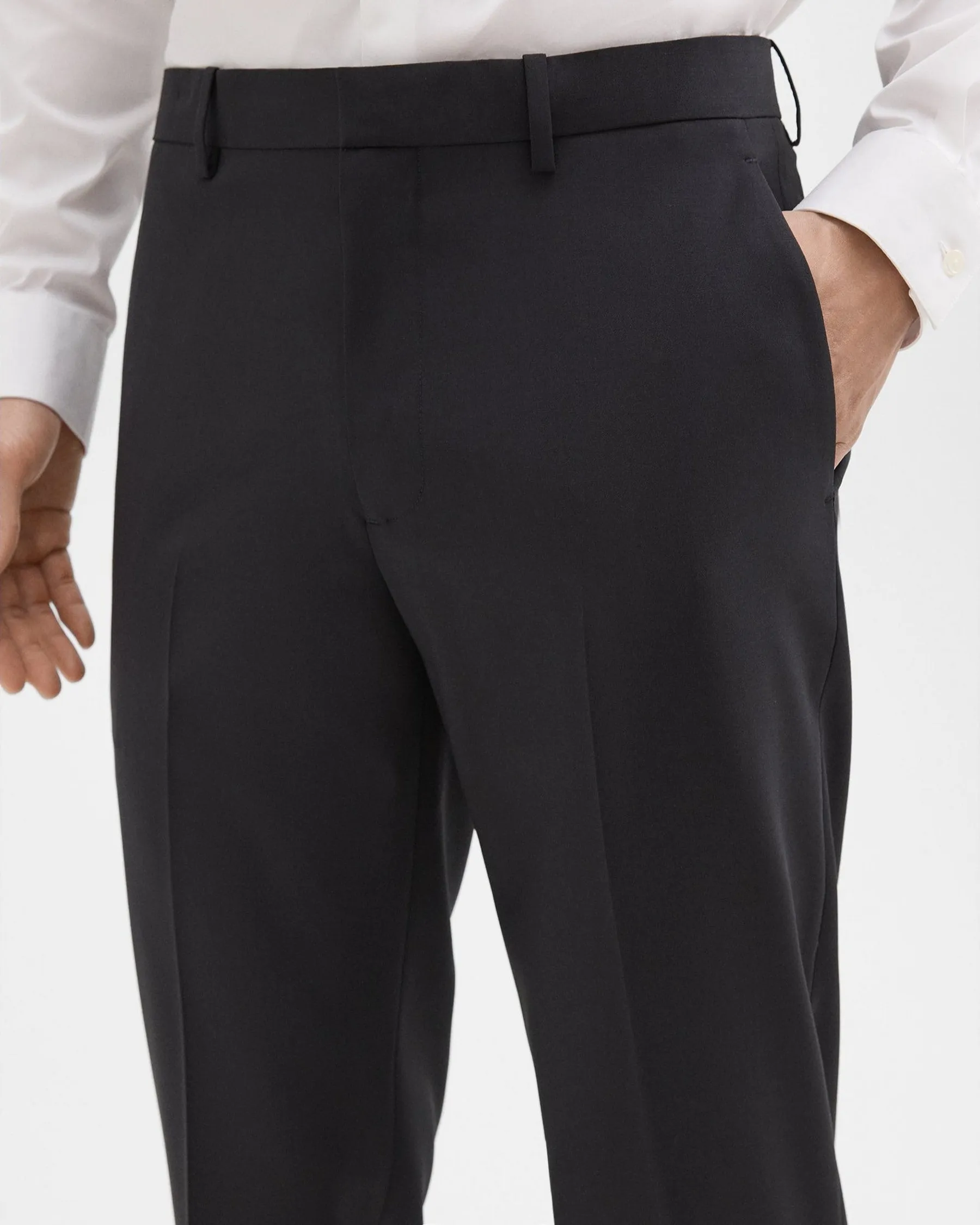 Theory Mayer Pant in Stretch Wool - Black
