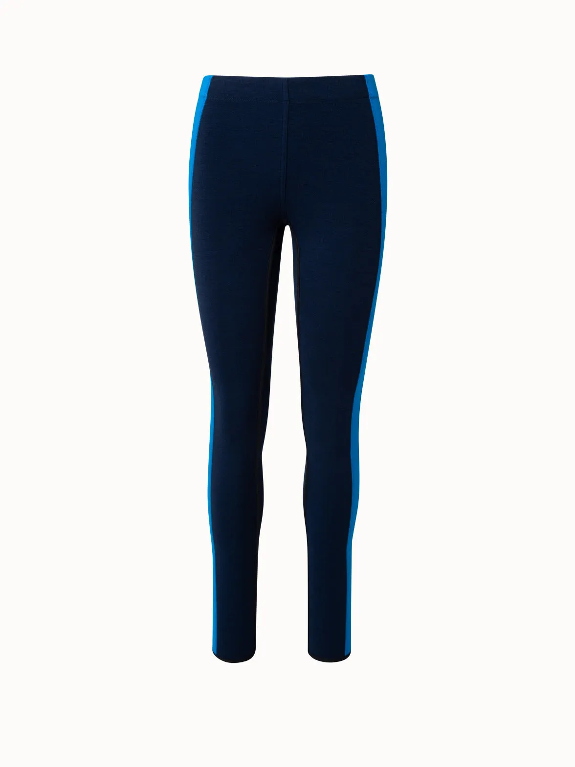 Thermal Fleece Leggings with Stripe Detail