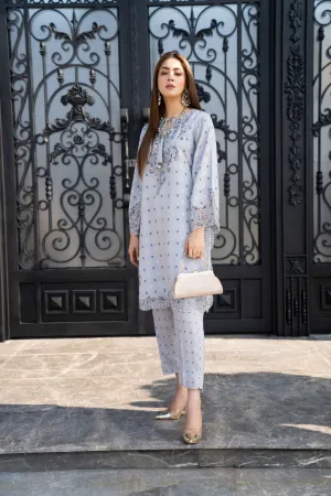 VOGUE VISTAS LINEN EMBROIDERED DRESS BY ZAIWA ZB4