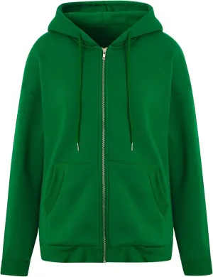 Women Oversized Zip Up Hoodies Sweatshirts Clothes Teen Girl Casual Drawstring Jackets with Pockets