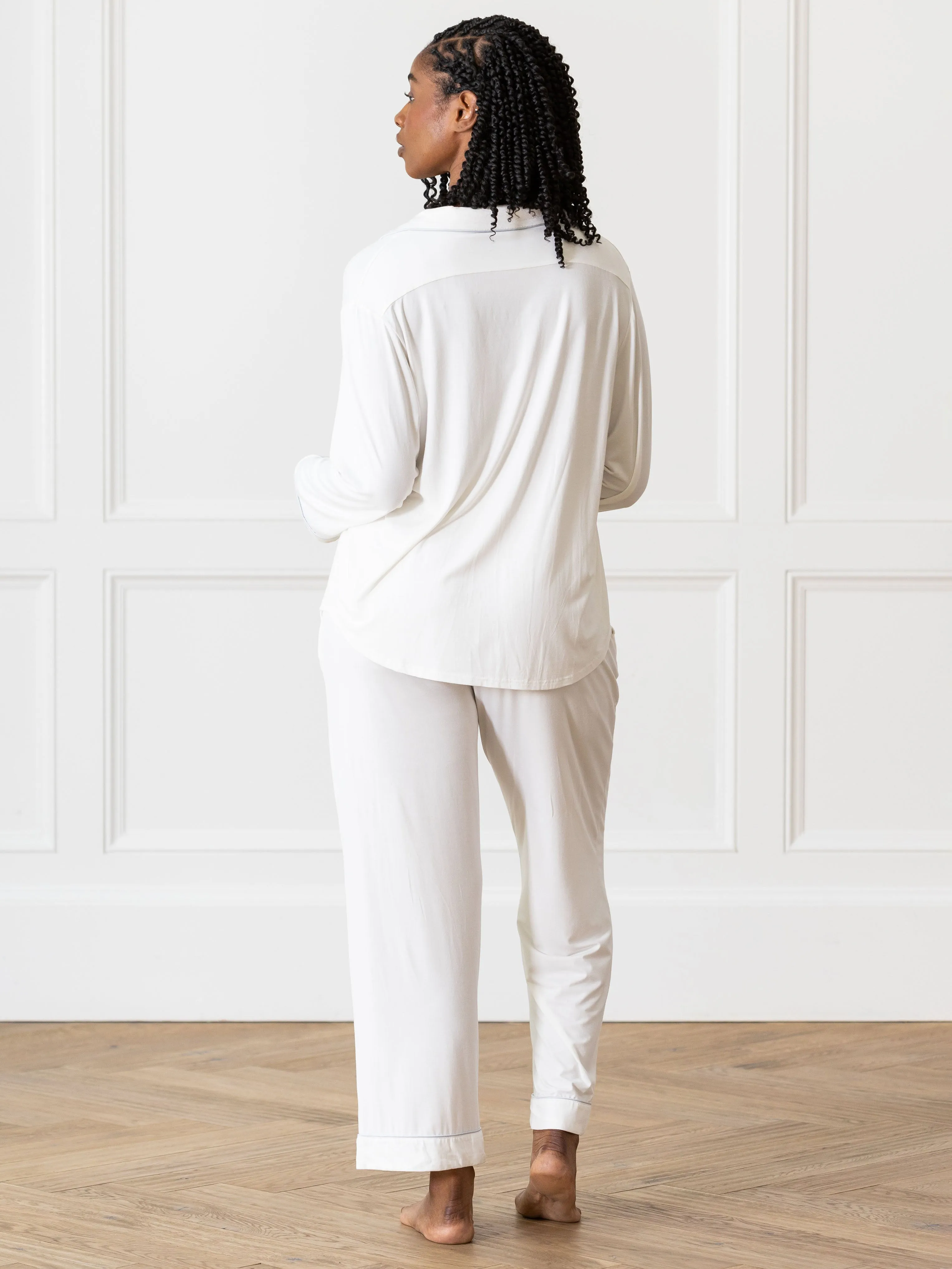 Women's Bamboo Stretch-Knit Long Sleeve Pajama Top