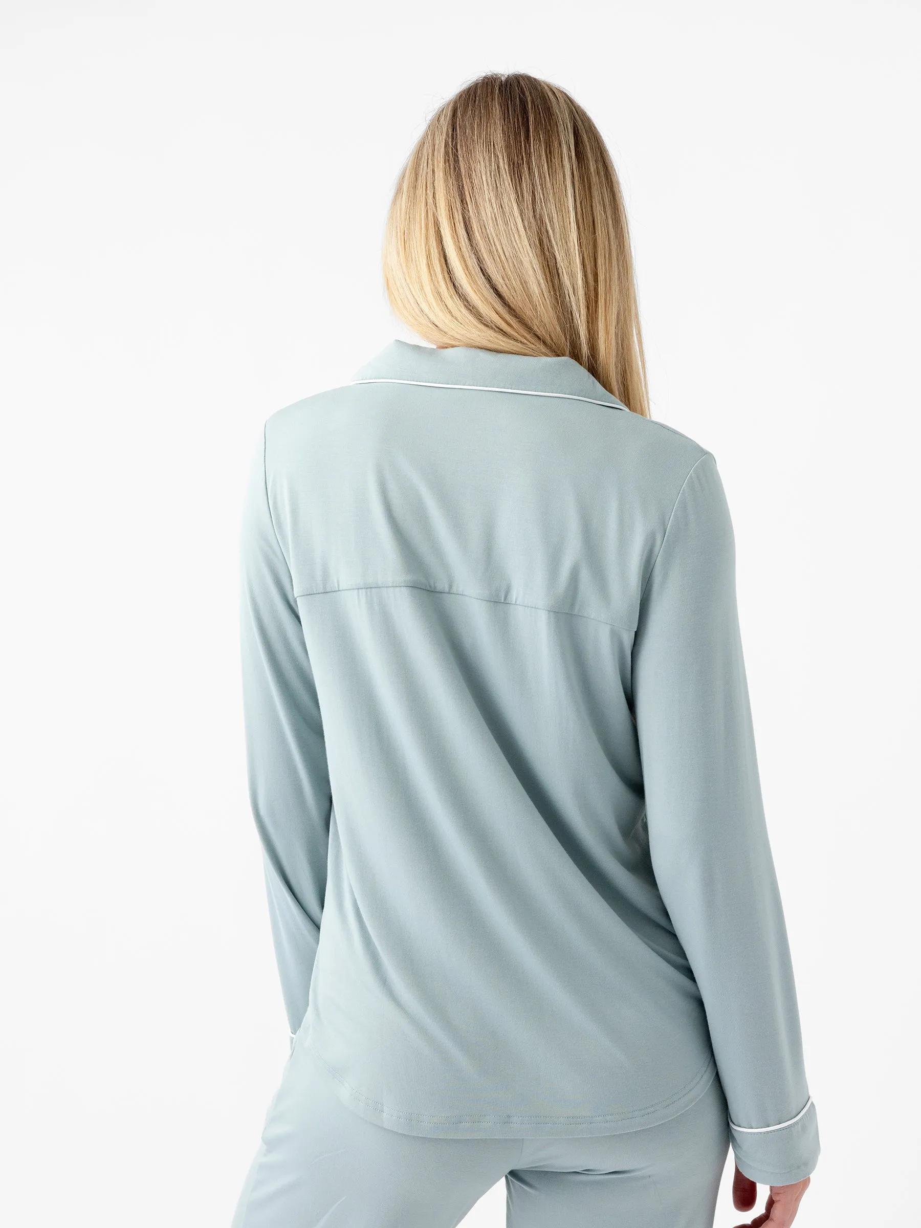 Women's Bamboo Stretch-Knit Long Sleeve Pajama Top