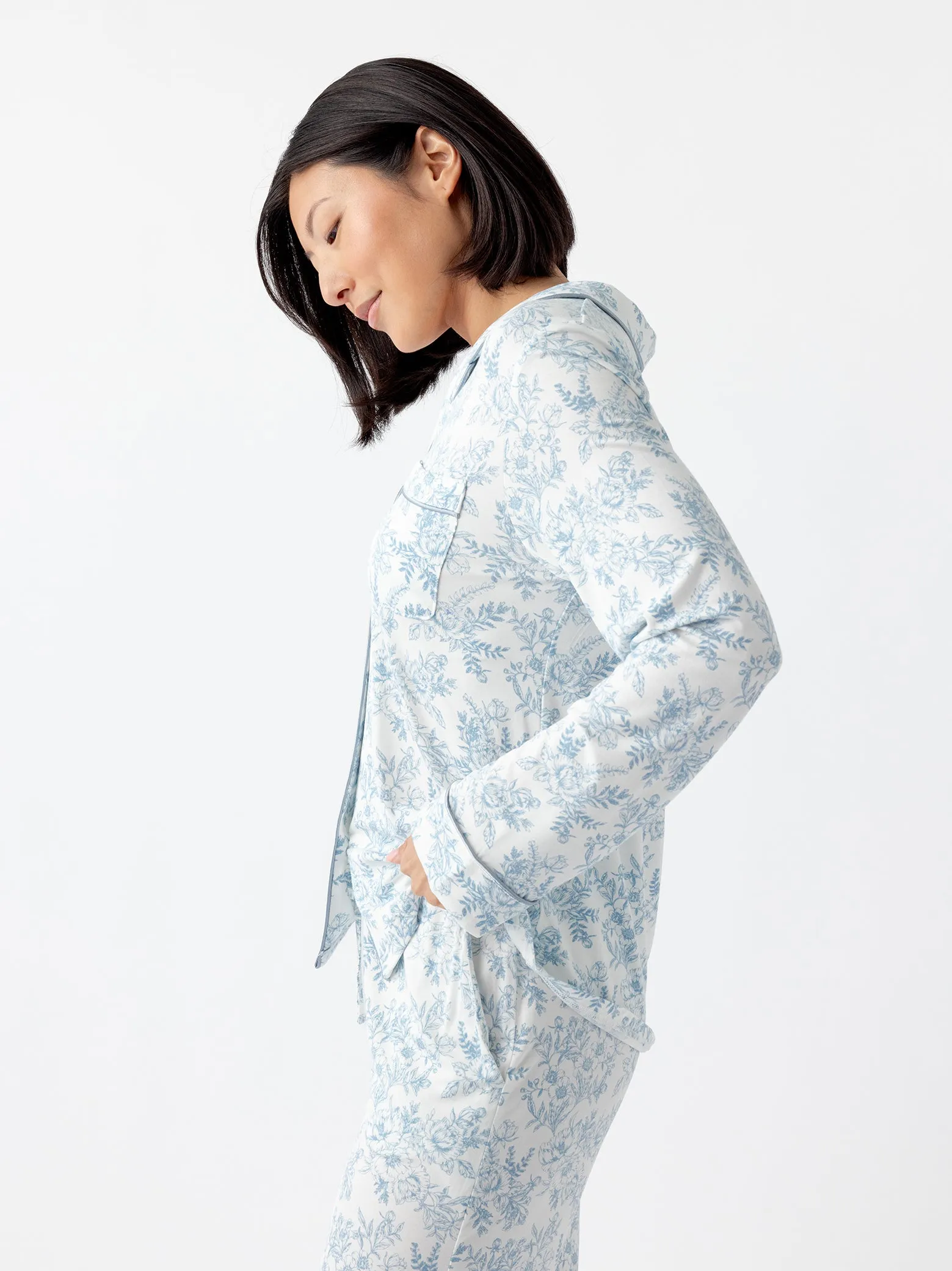 Women's Bamboo Stretch-Knit Long Sleeve Pajama Top