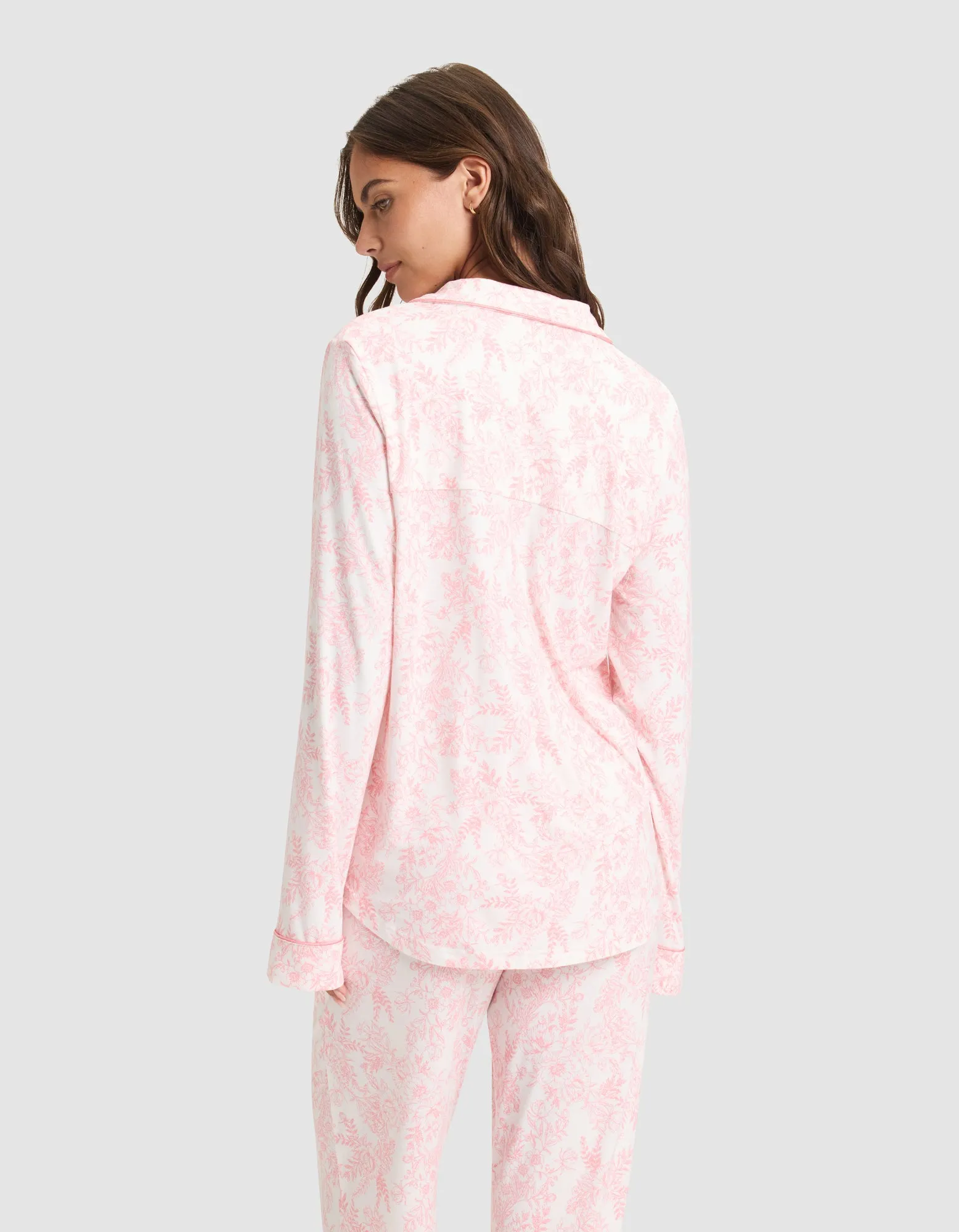 Women's Bamboo Stretch-Knit Long Sleeve Pajama Top