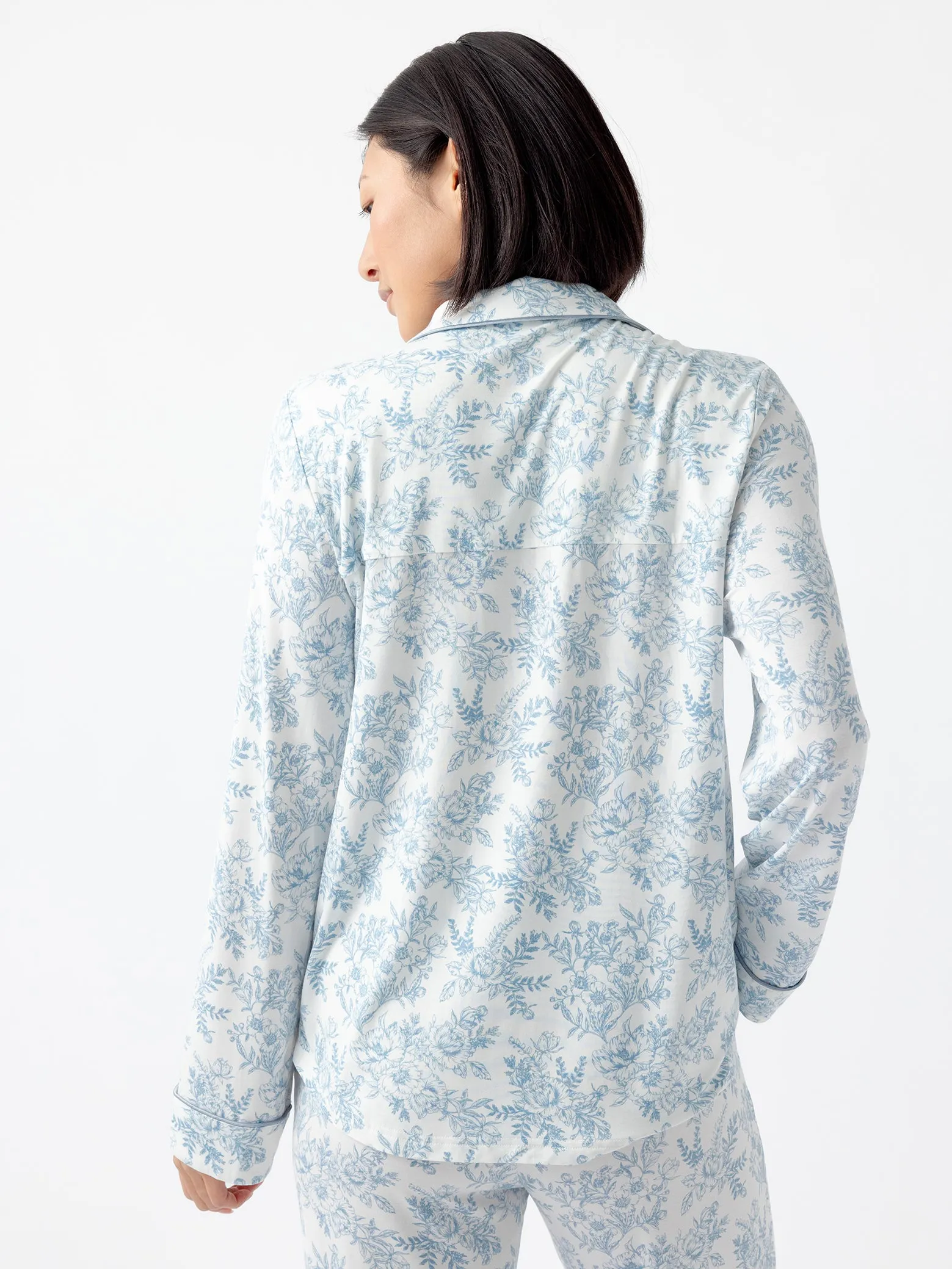 Women's Bamboo Stretch-Knit Long Sleeve Pajama Top