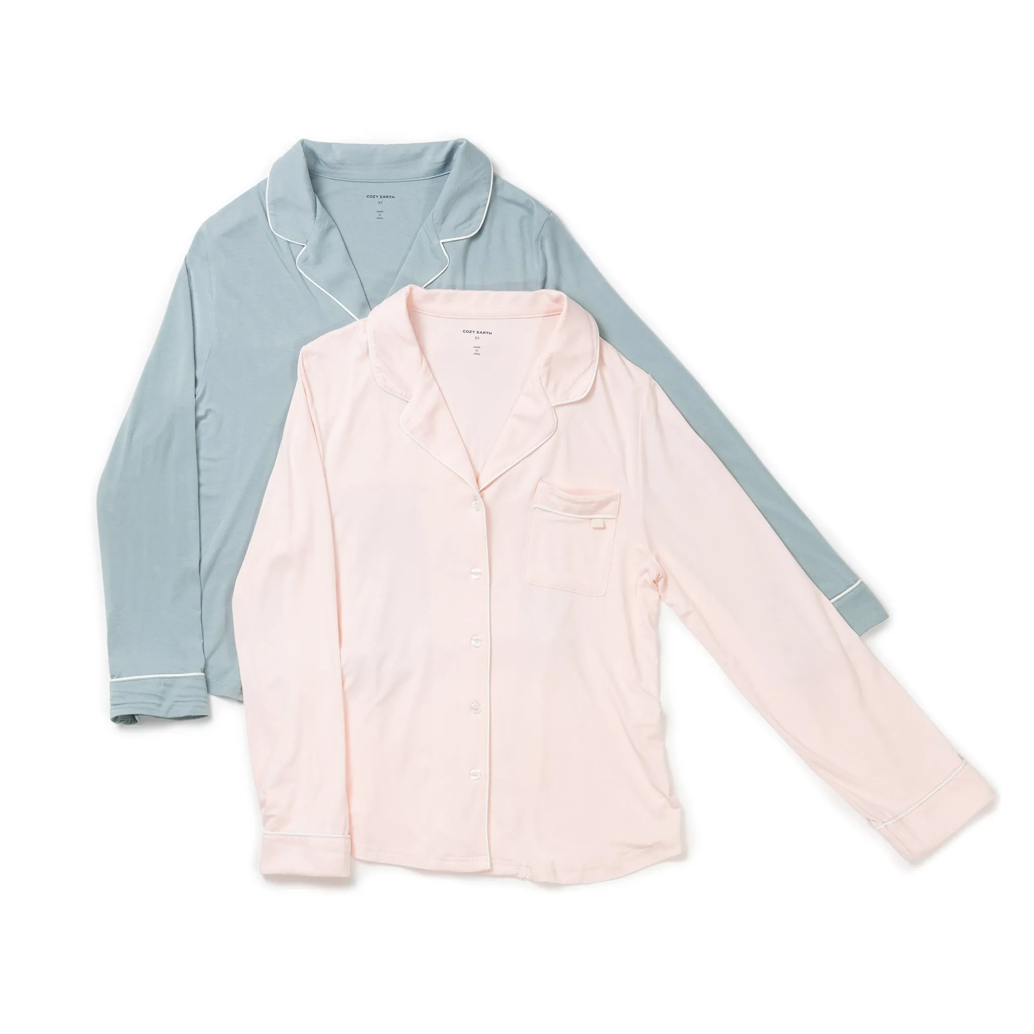 Women's Bamboo Stretch-Knit Long Sleeve Pajama Top