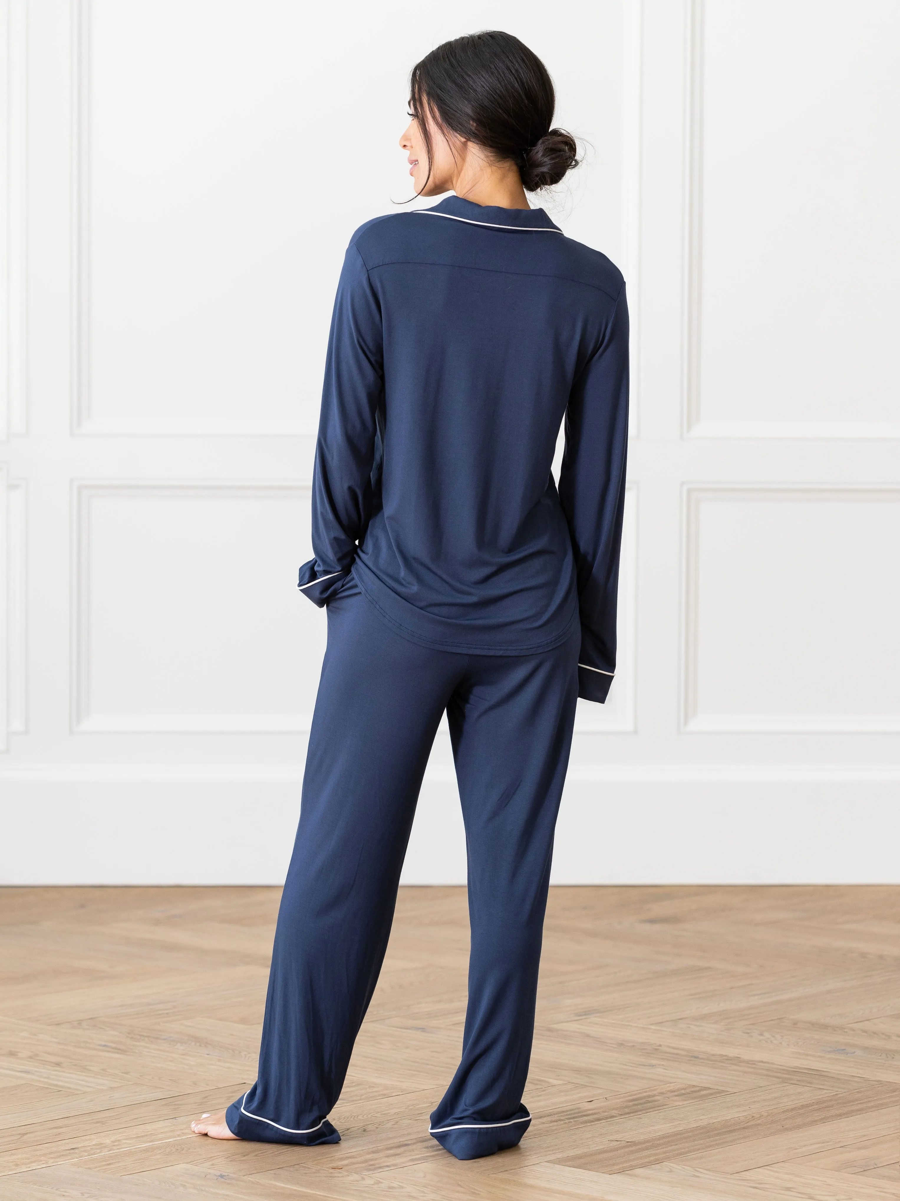 Women's Bamboo Stretch-Knit Long Sleeve Pajama Top