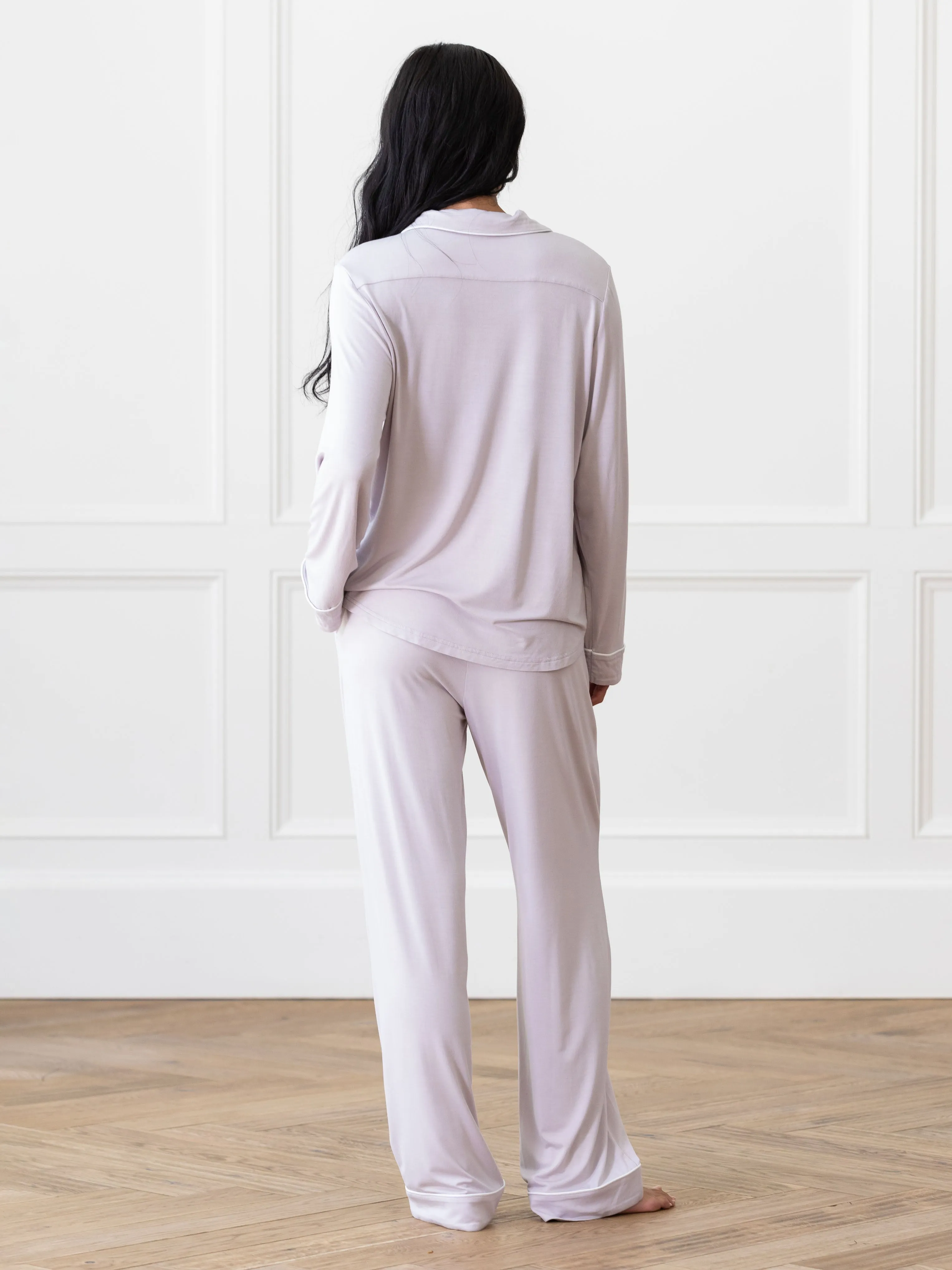Women's Bamboo Stretch-Knit Long Sleeve Pajama Top